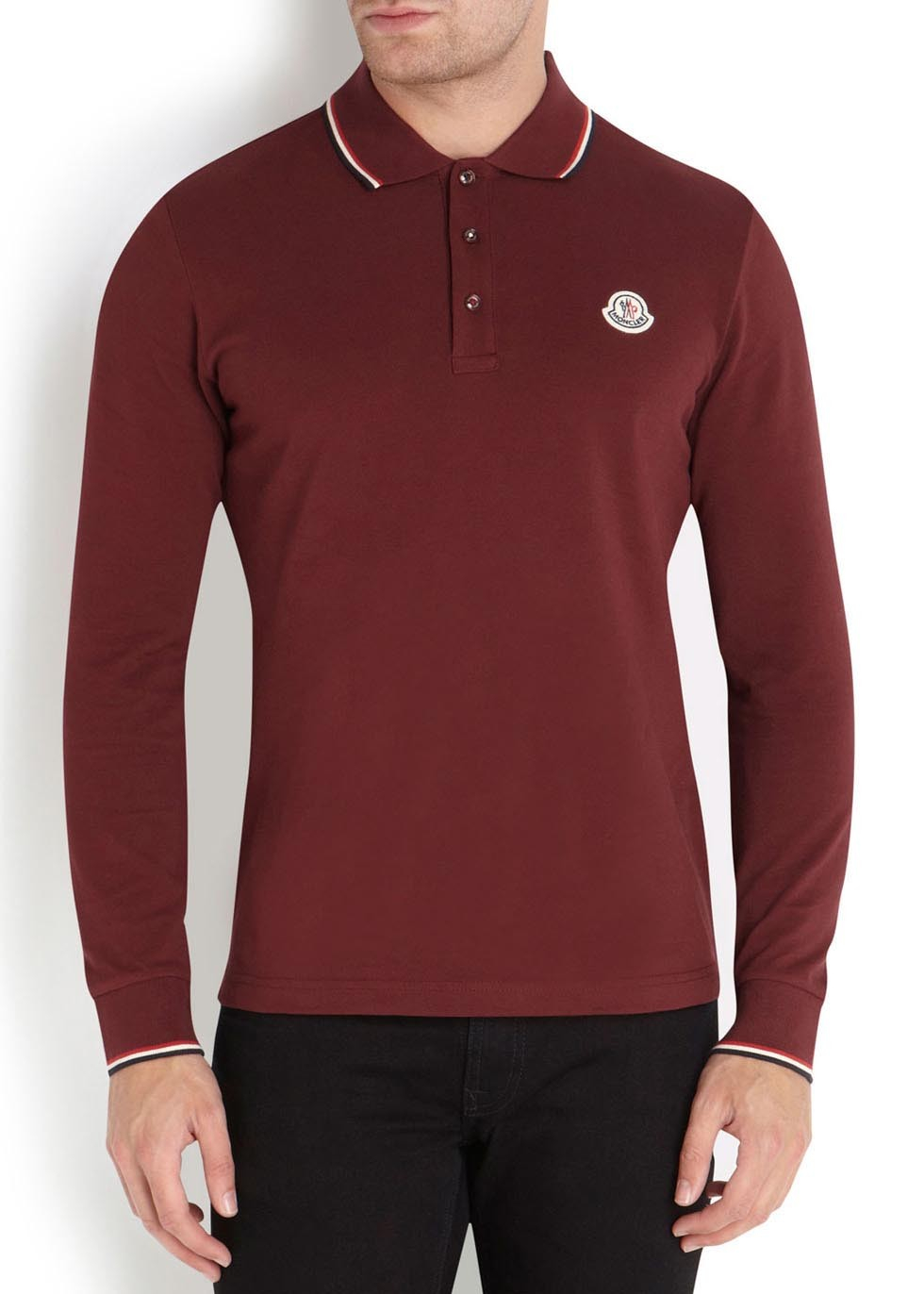 burgundy moncler polo burgundy moncler polo