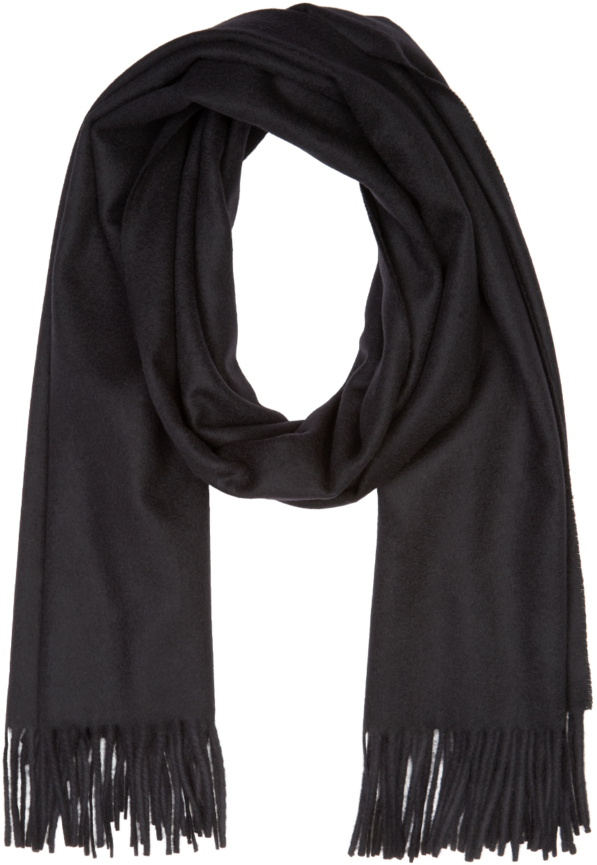 Acne studios Black Wool Canada Scarf in Black for Men | Lyst