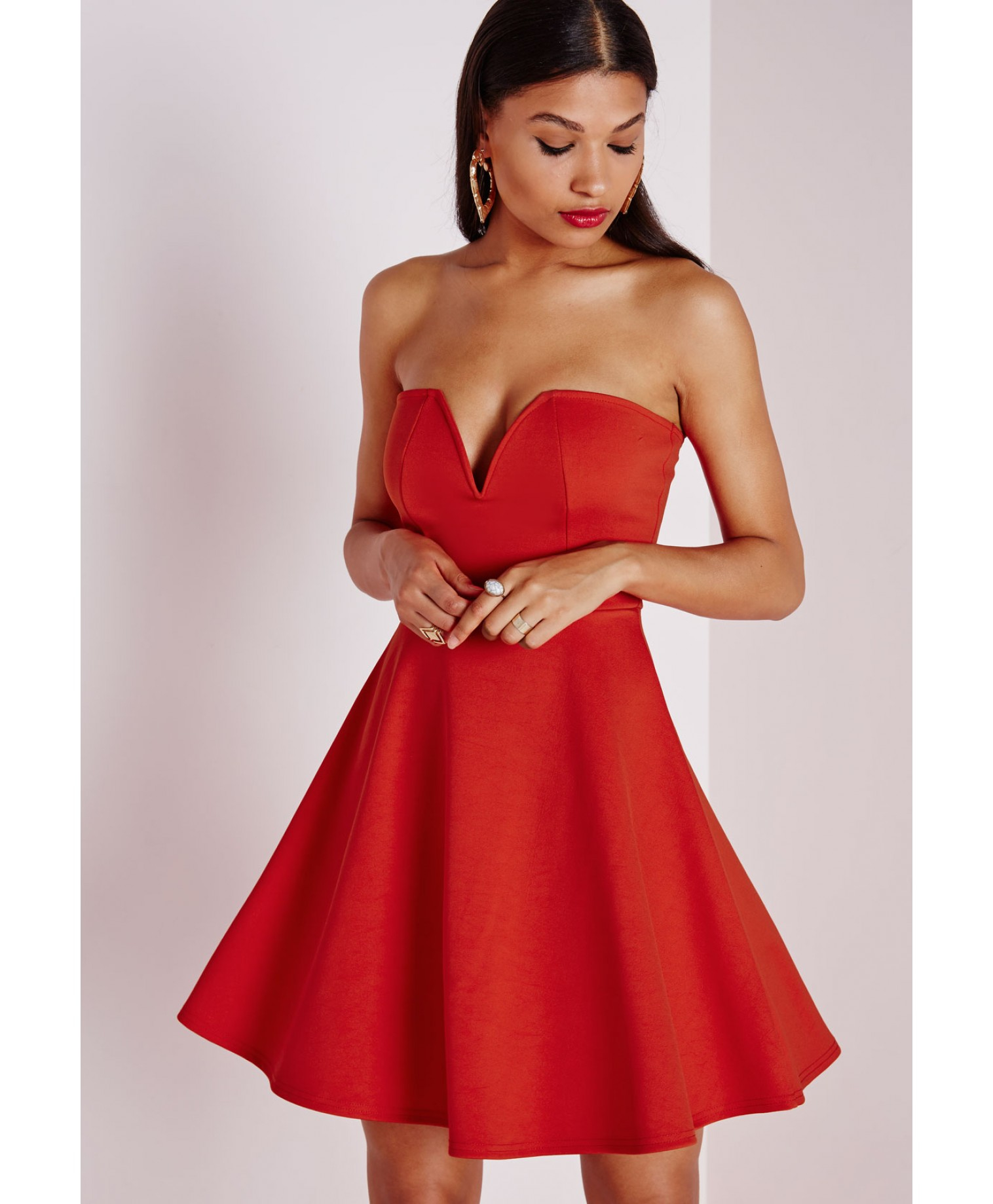 Red Scuba Dress