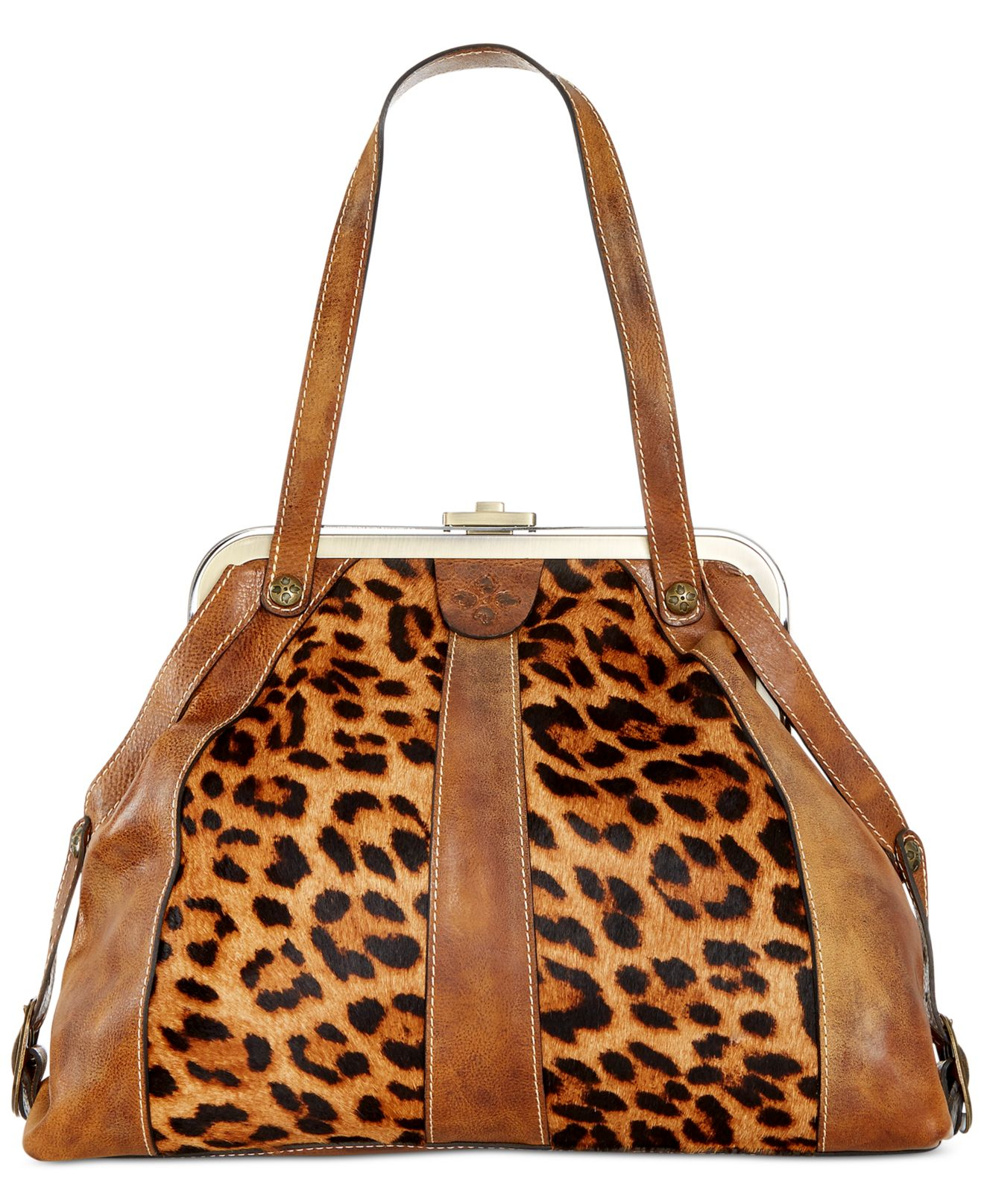 Patricia Nash Purses Semashow Com   Patricia Nash Rust Leopard Genova Frame Satchel Brown Product 1 358333644 Normal 