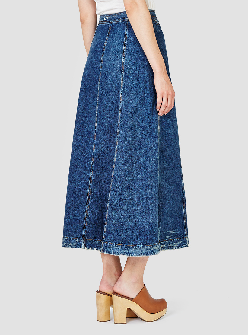 Lyst - Rachel Comey Gore Denim Skirt Indigo in Blue