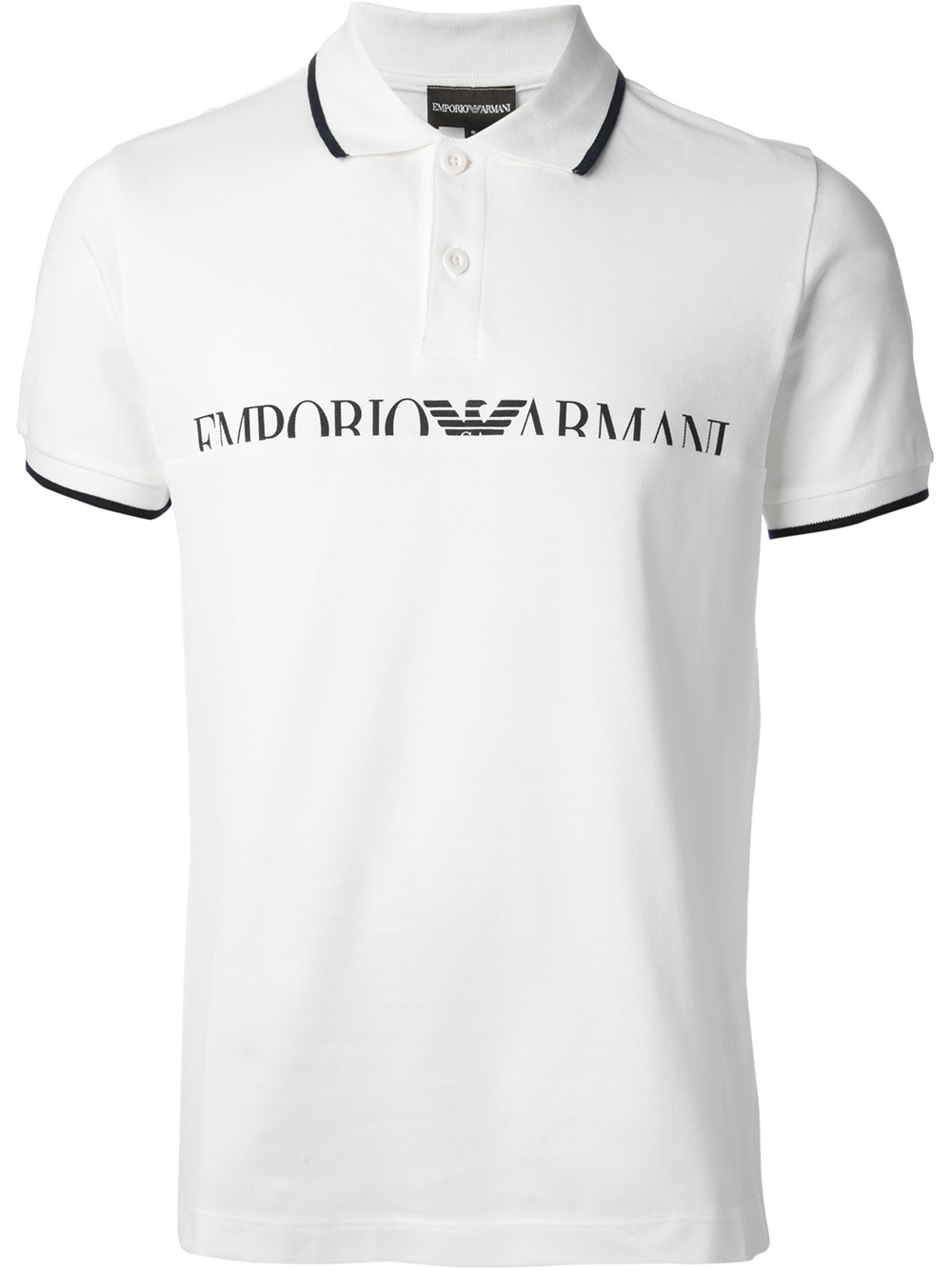 Lyst - Emporio Armani Polo Shirt in White for Men