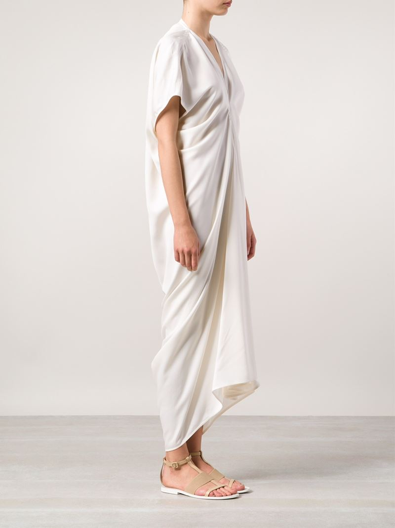 Lyst Rick Owens D Long Dress In White Gallery