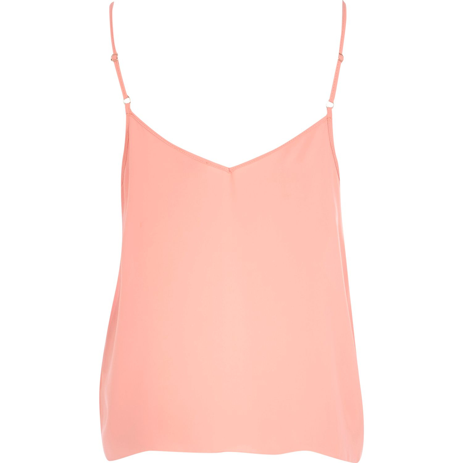River Island Light Pink Strappy Cami Top in Pink - Lyst