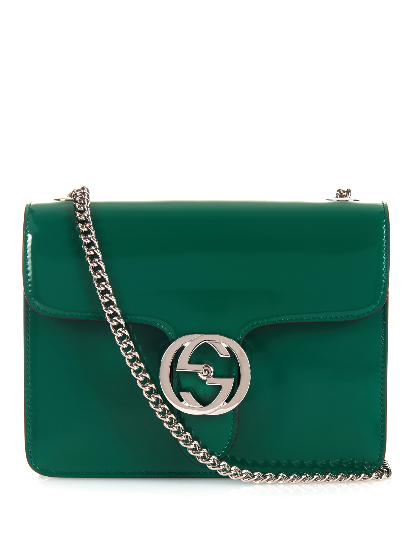 Lyst - Gucci Line B Mini Leather Cross-Body Bag in Green