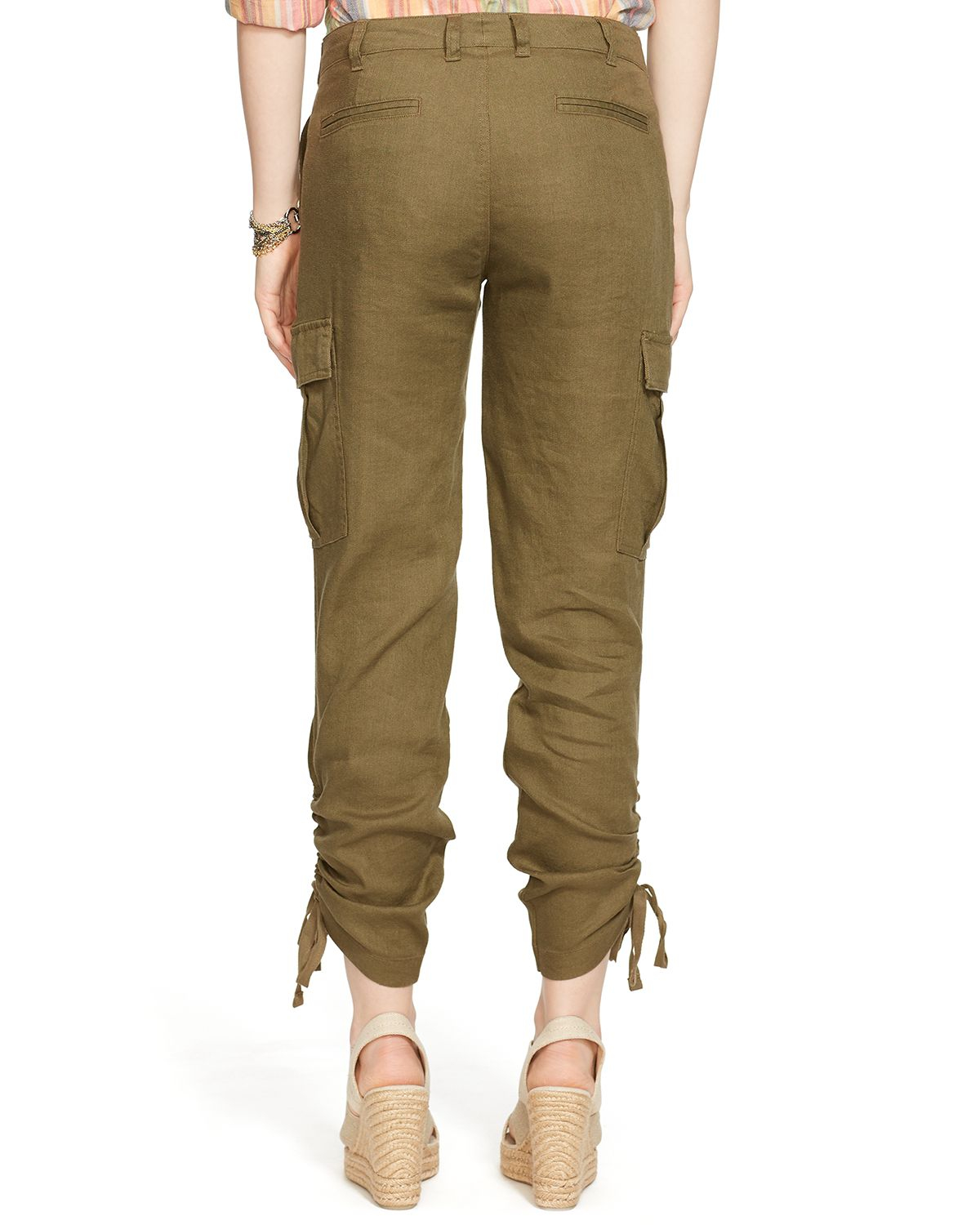 Lyst - Ralph Lauren Lauren Petites Cargo Pants in Green