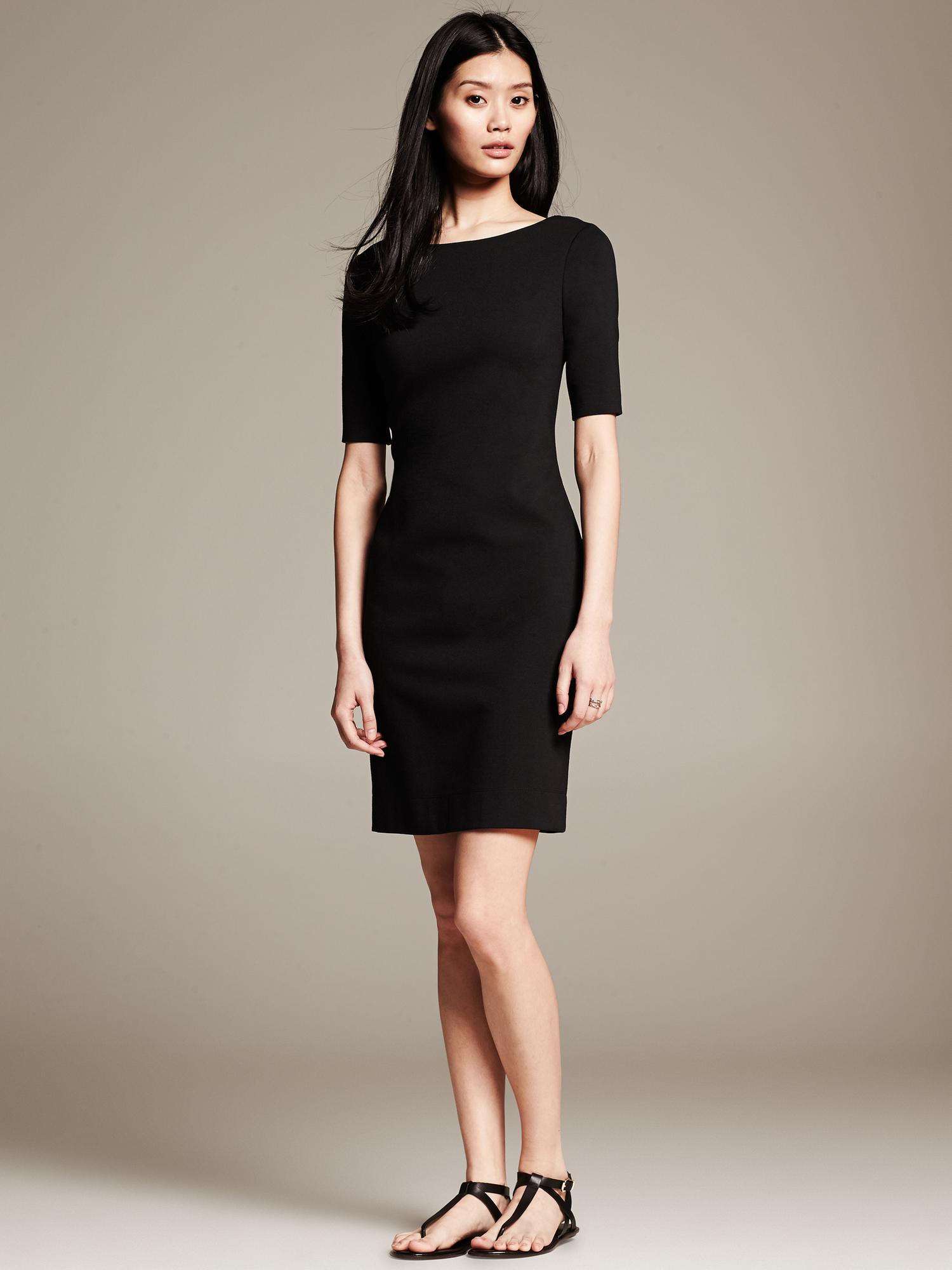 banana republic black dress