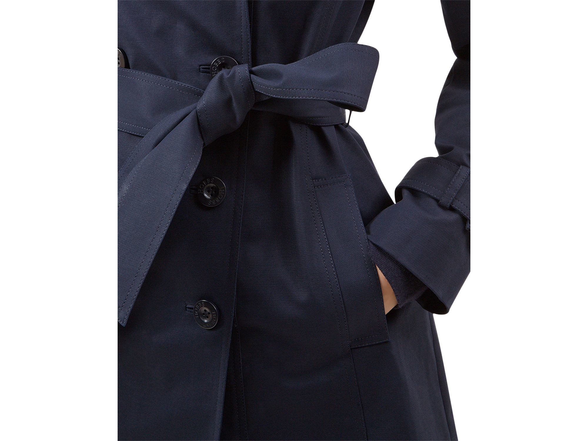 Lyst Hobbs Sara Mac Trench Coat in Black