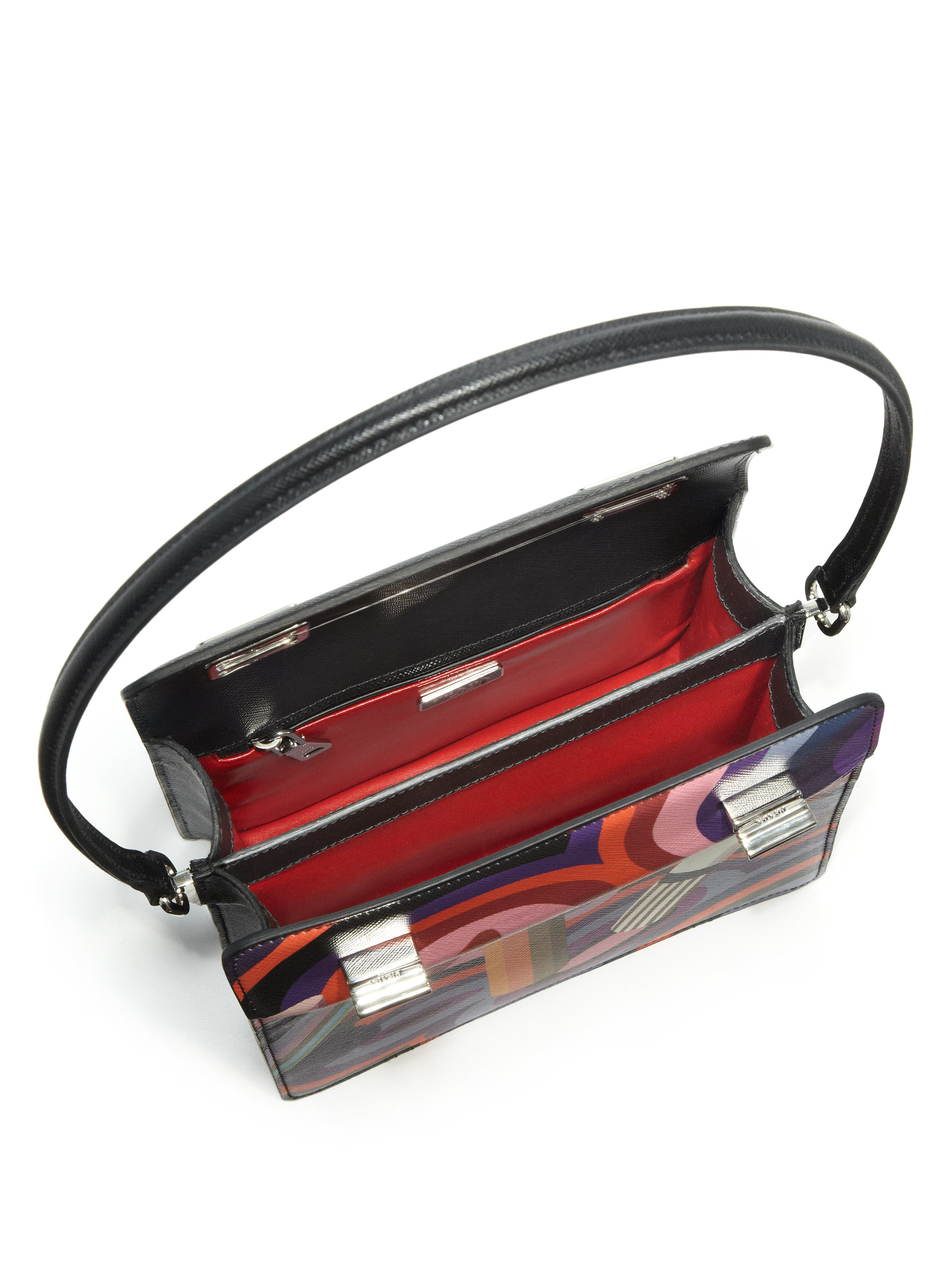 replica prada saffiano - Prada Saffiano Lipstick-print Shoulder Bag in Multicolor (black ...