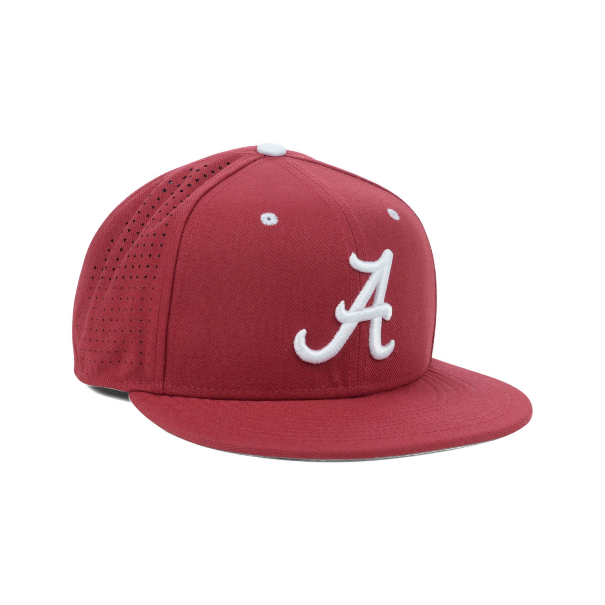 Nike Alabama Crimson Tide Authentic Vapor Fitted Cap in Red for Men ...