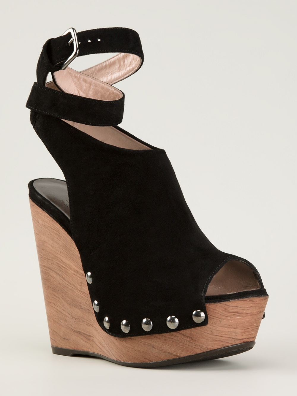 platform wrap up sandals