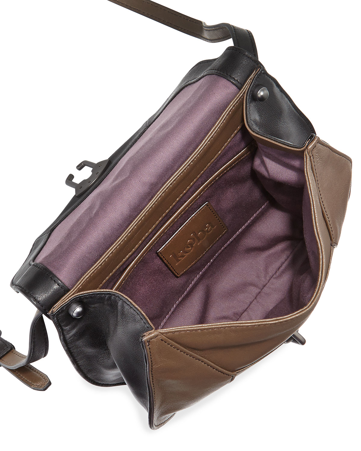 Kooba Marie Hexagon Colorblock Leather Crossbody Bag in Black Lyst