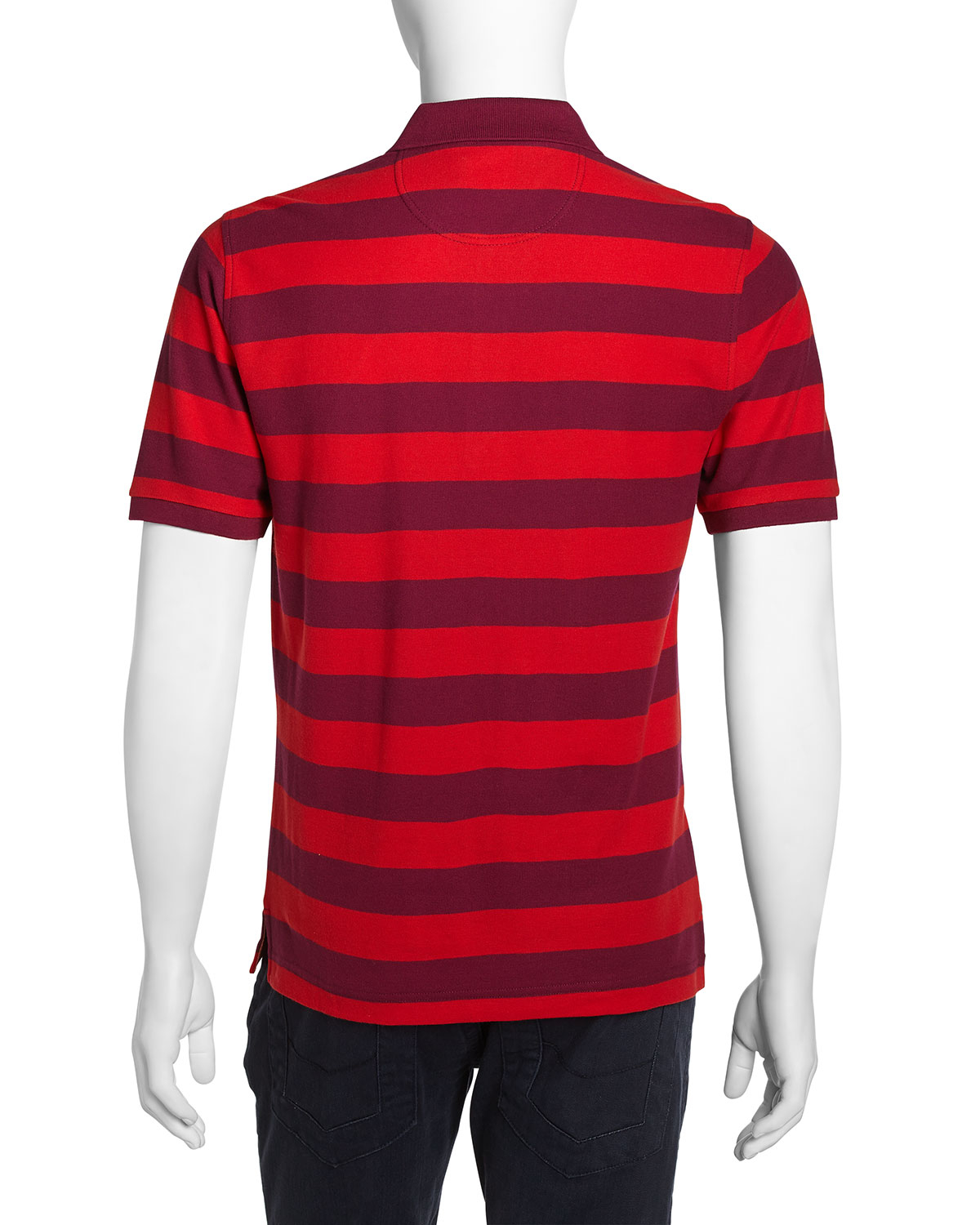 pique knit polo shirt