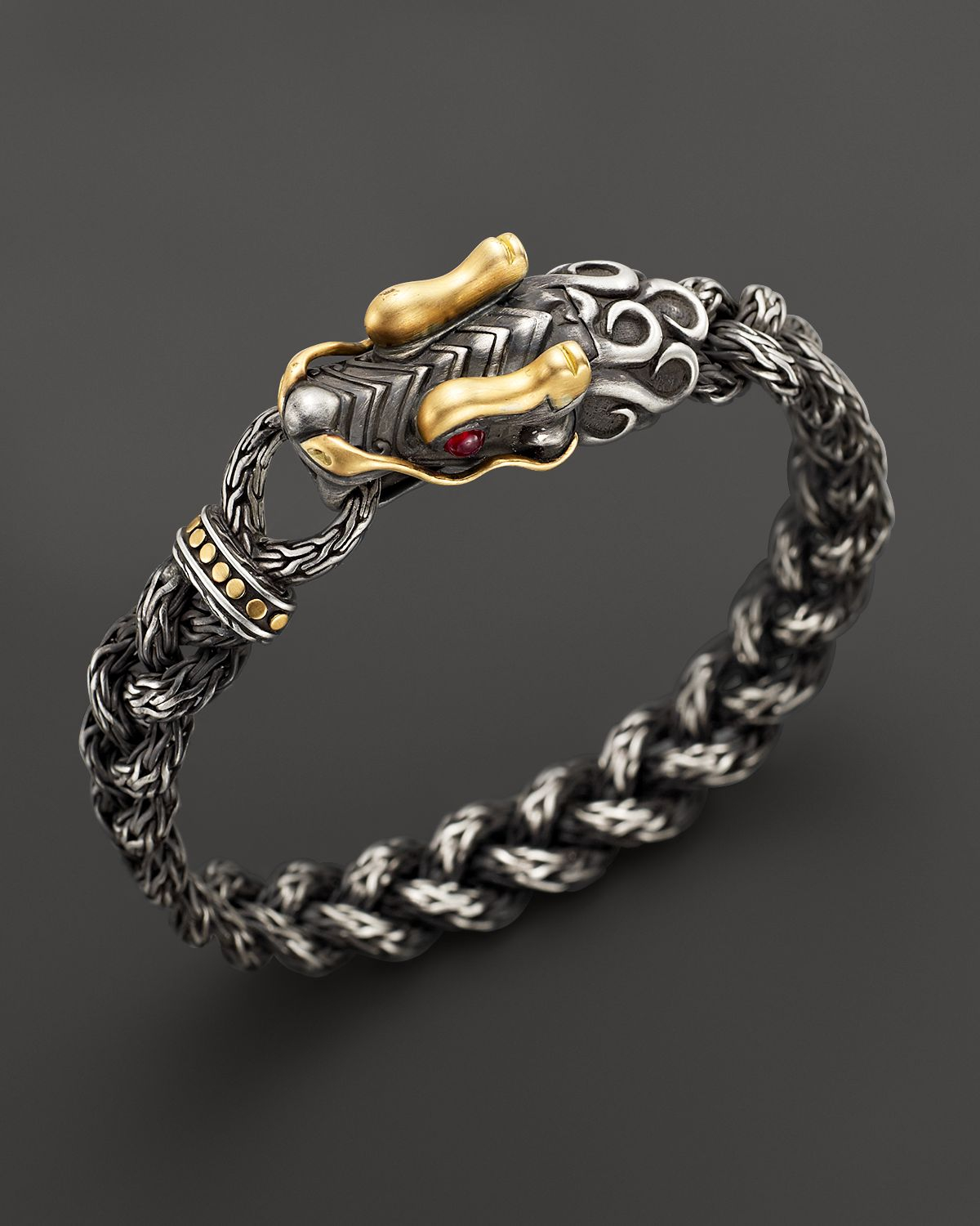 Lyst John Hardy Men S Batu Naga 18k Yellow Gold And Sterling Gallery