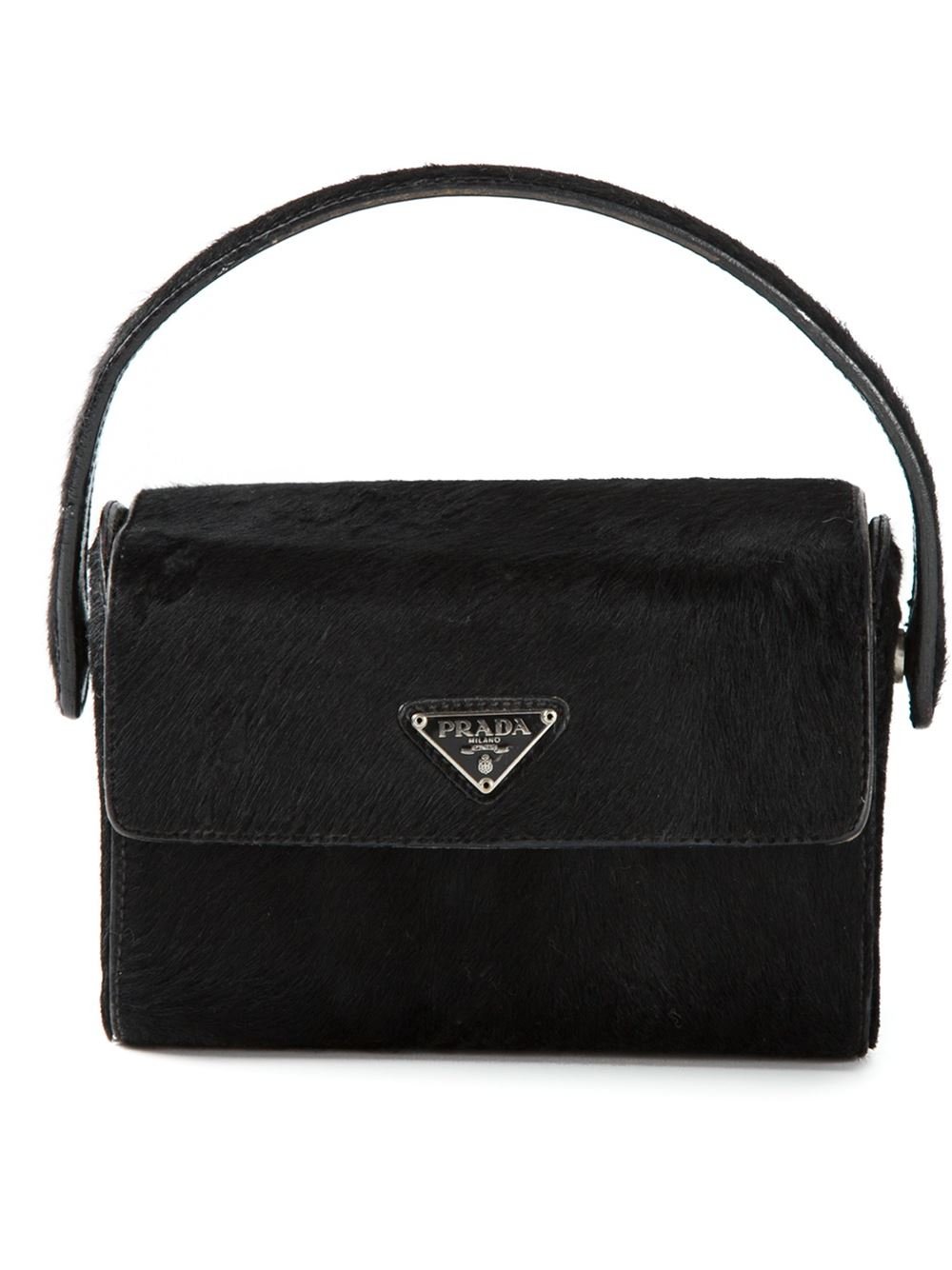 bag prada red - Prada Logo Plaque Tote in Black | Lyst