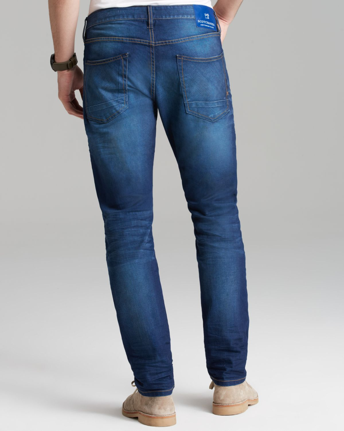 Lyst - Scotch & Soda Jeans Ralston Slim Straight Fit in Spirit Of ...