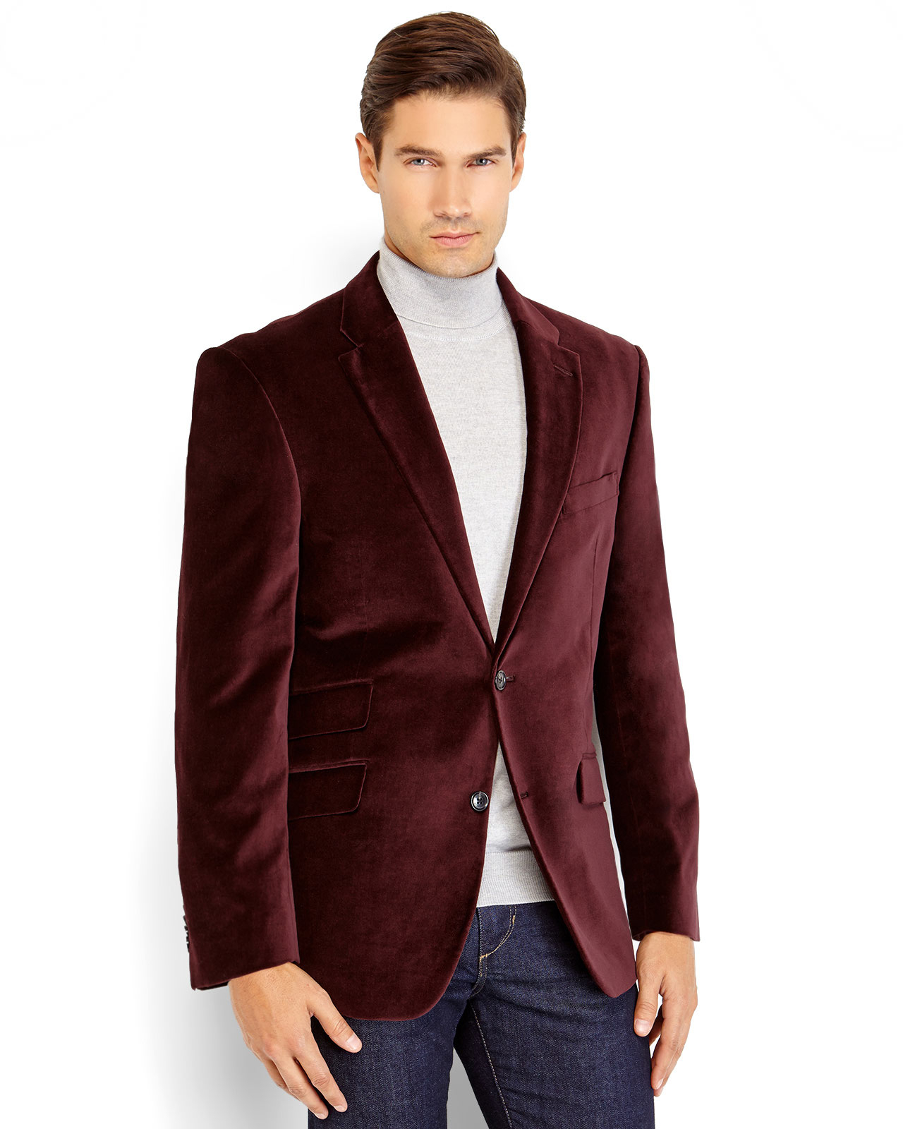 Burgundy Sport Coat - Coat Nj