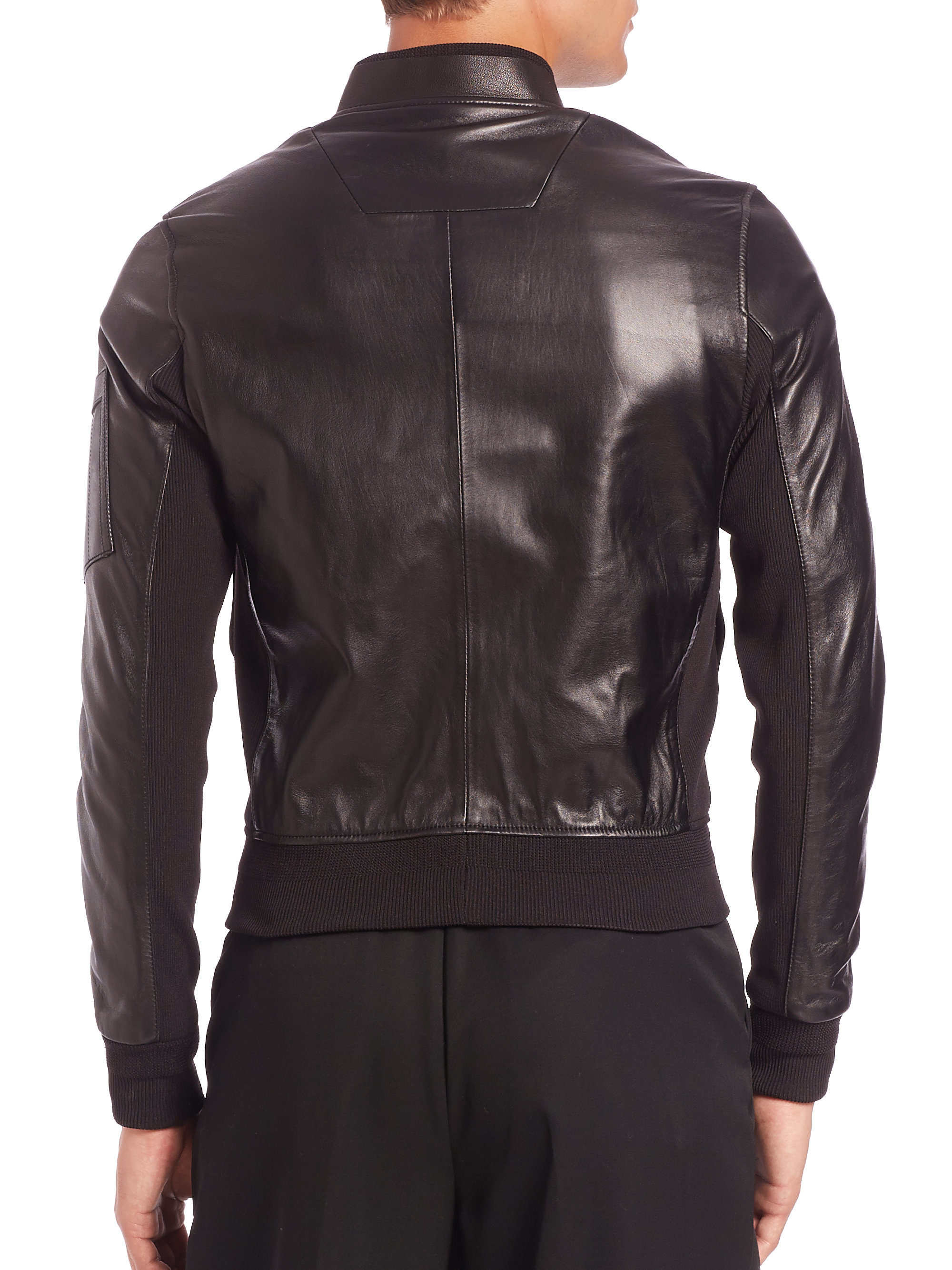 Juun J Leather Er Jacket In Black For Men Lyst Gallery