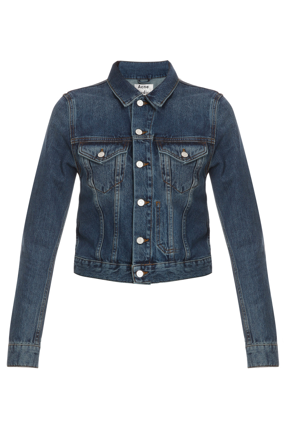 Lyst - Acne Studios Tag Vintage Denim Jacket in Blue