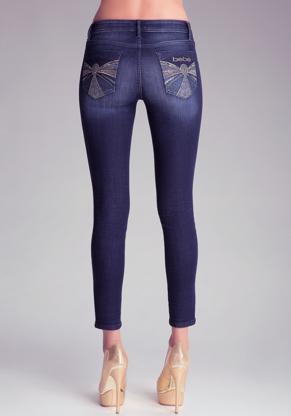 rhinestone skinny jeans