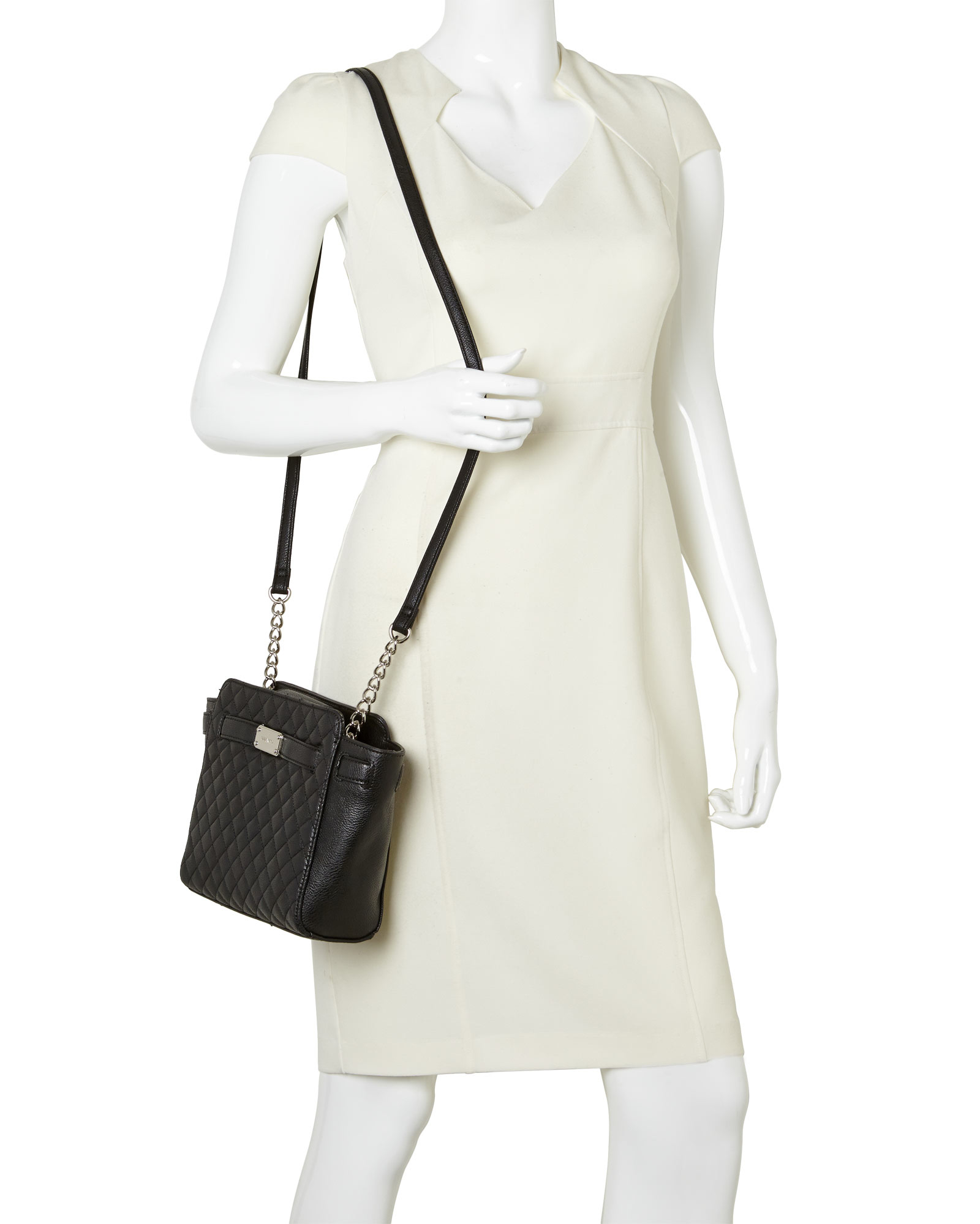 Lyst Nine West Black Belt Quilt Crossbody In Gallery