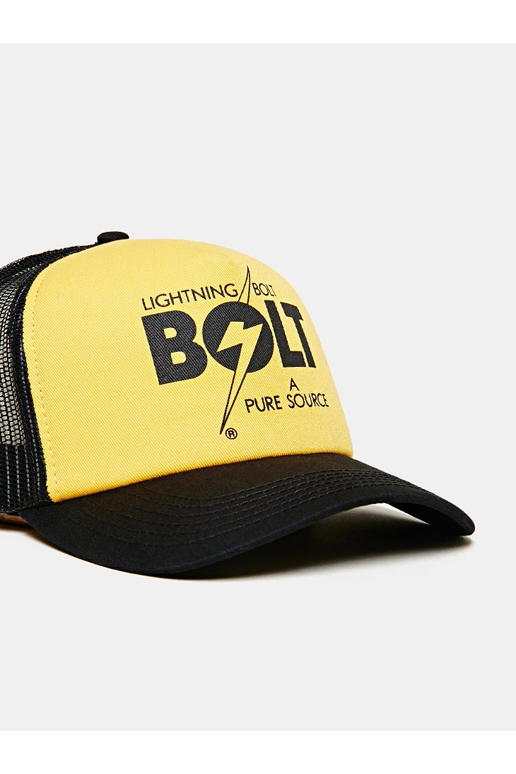 Lyst - Lightning Bolt A Pure Source Trucker Hat in Yellow for Men