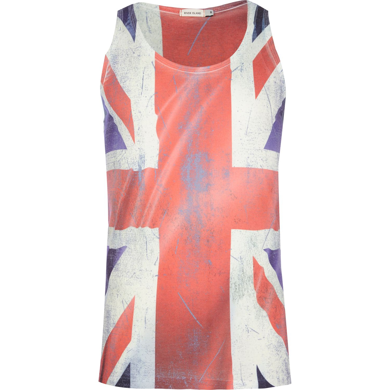 River Island Red Union Jack Print Vest in Blue for Men (red) | Lyst