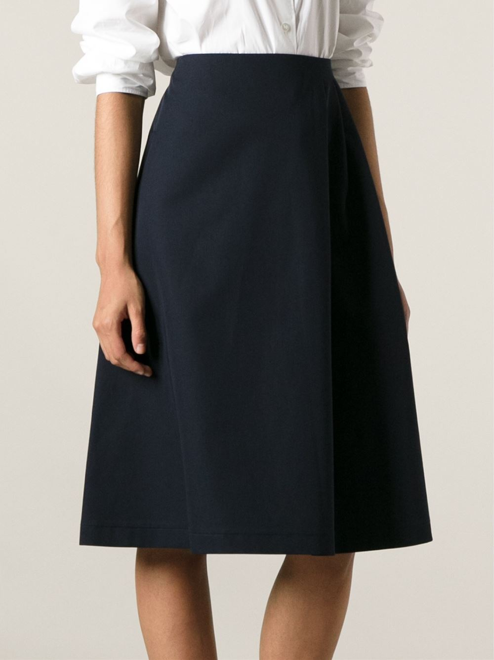 Lyst - Sofie D'Hoore Twill Skirt in Blue