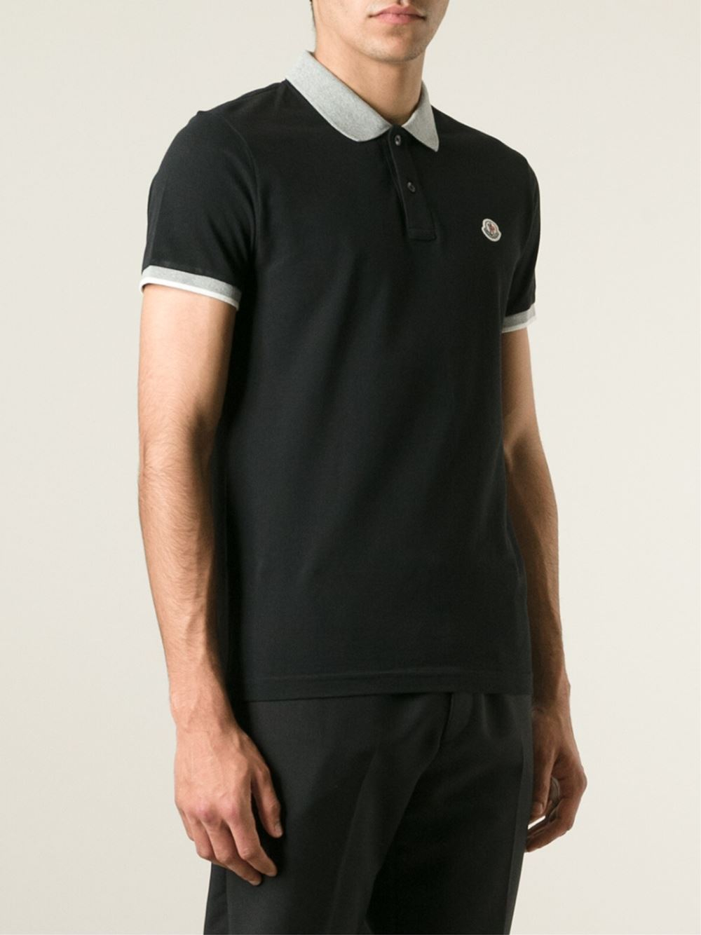 moncler black polo moncler black polo