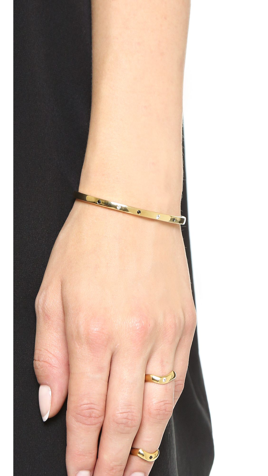 Lyst Elizabeth And James Renzo Bangle Bracelet Gold In Metallic Gallery