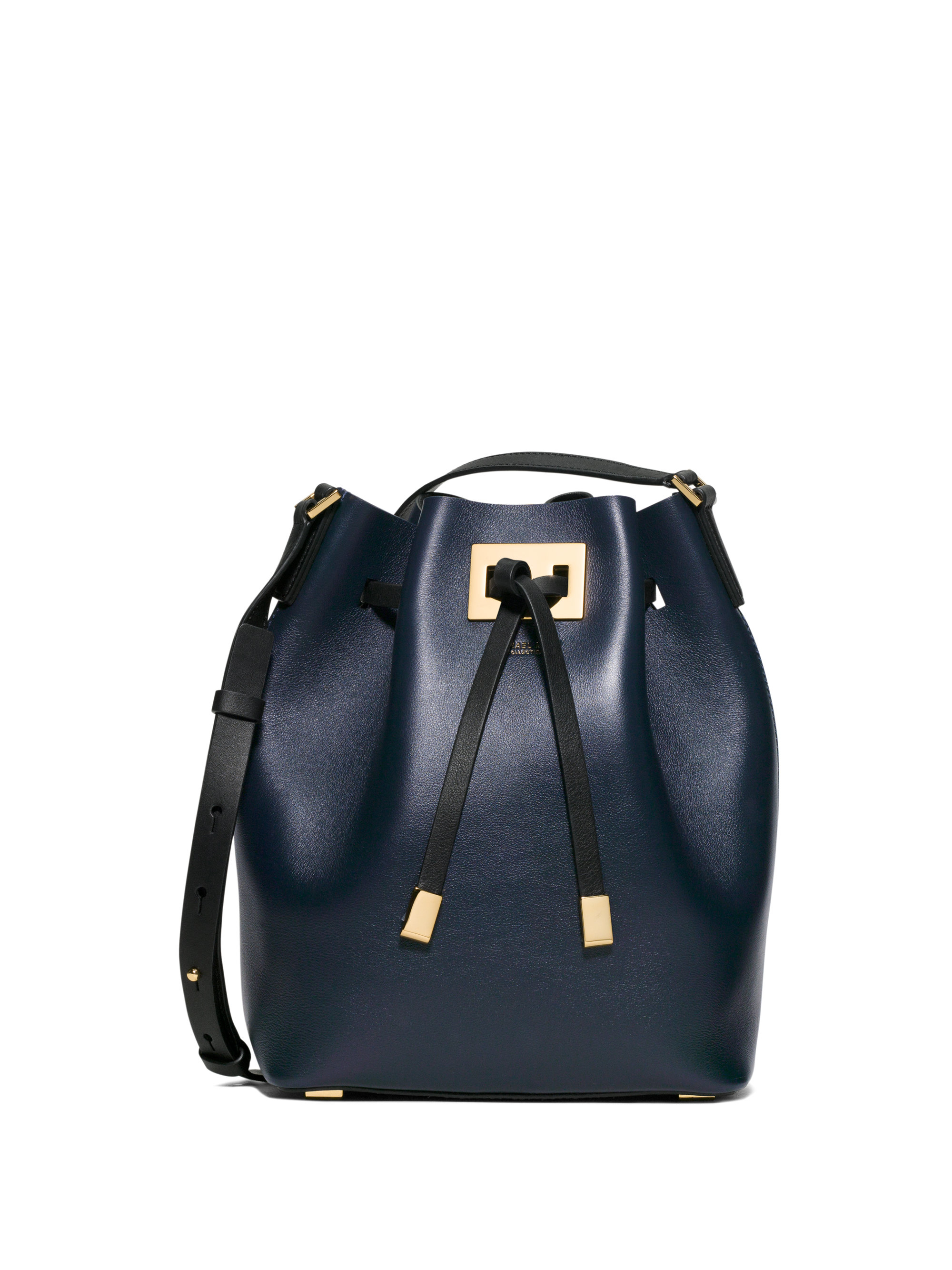 Lyst - Michael Kors Miranda Medium Two-tone Leather Bucket Bag in Blue