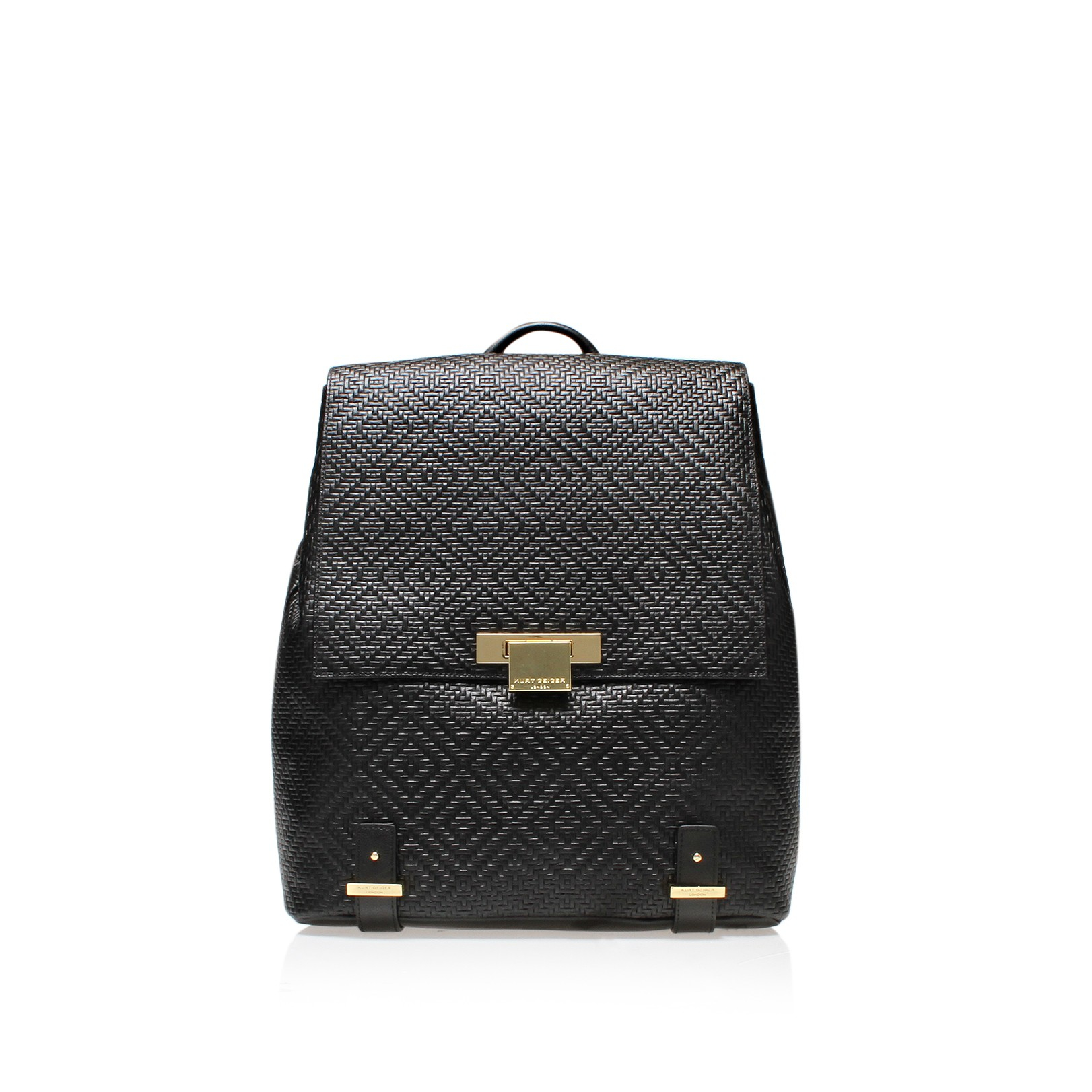 Kurt geiger Woven Charlie Backpack in Black Lyst