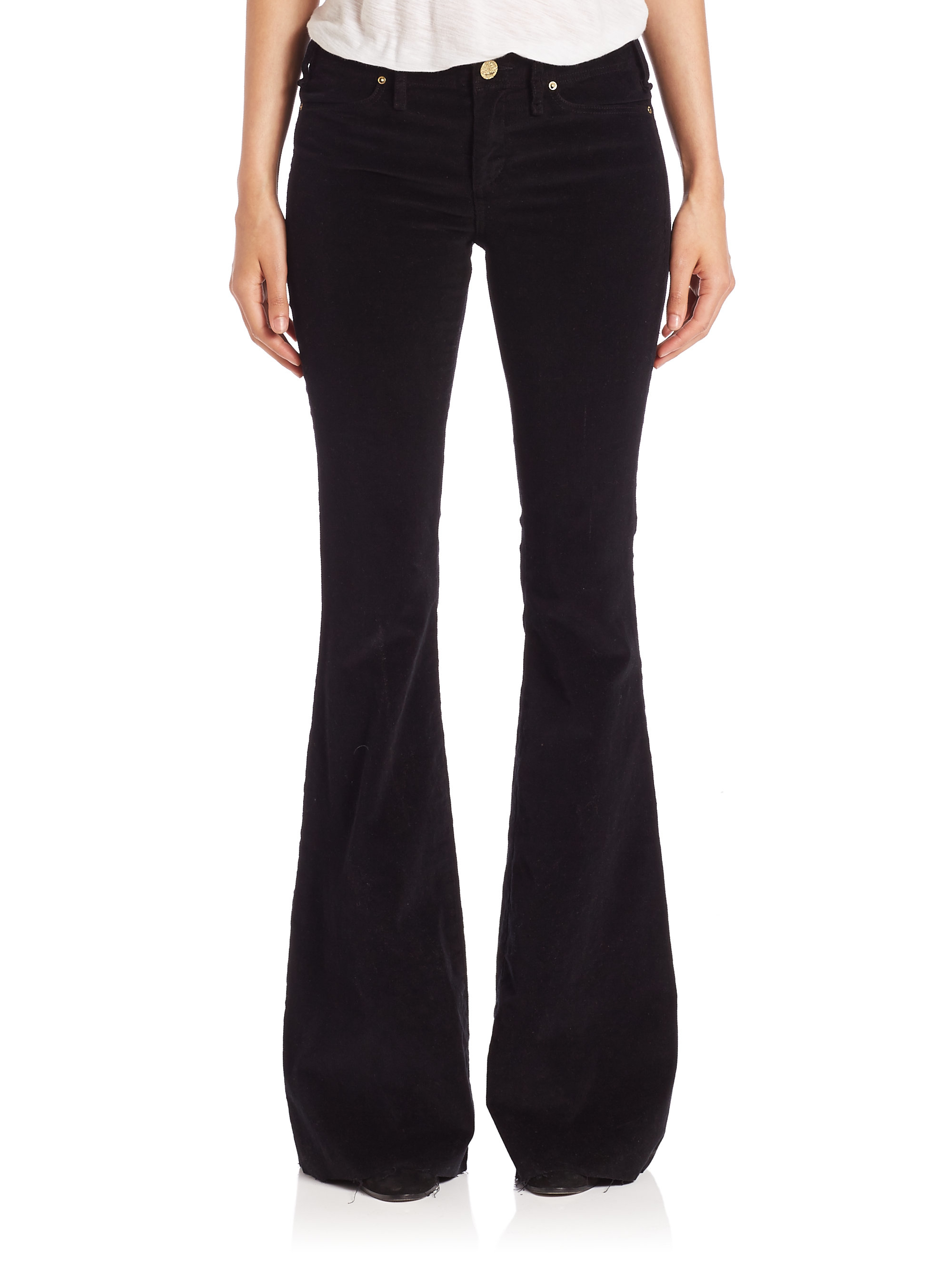 Lyst - Mcguire Charlemagne Corduroy Flared Jeans in Black