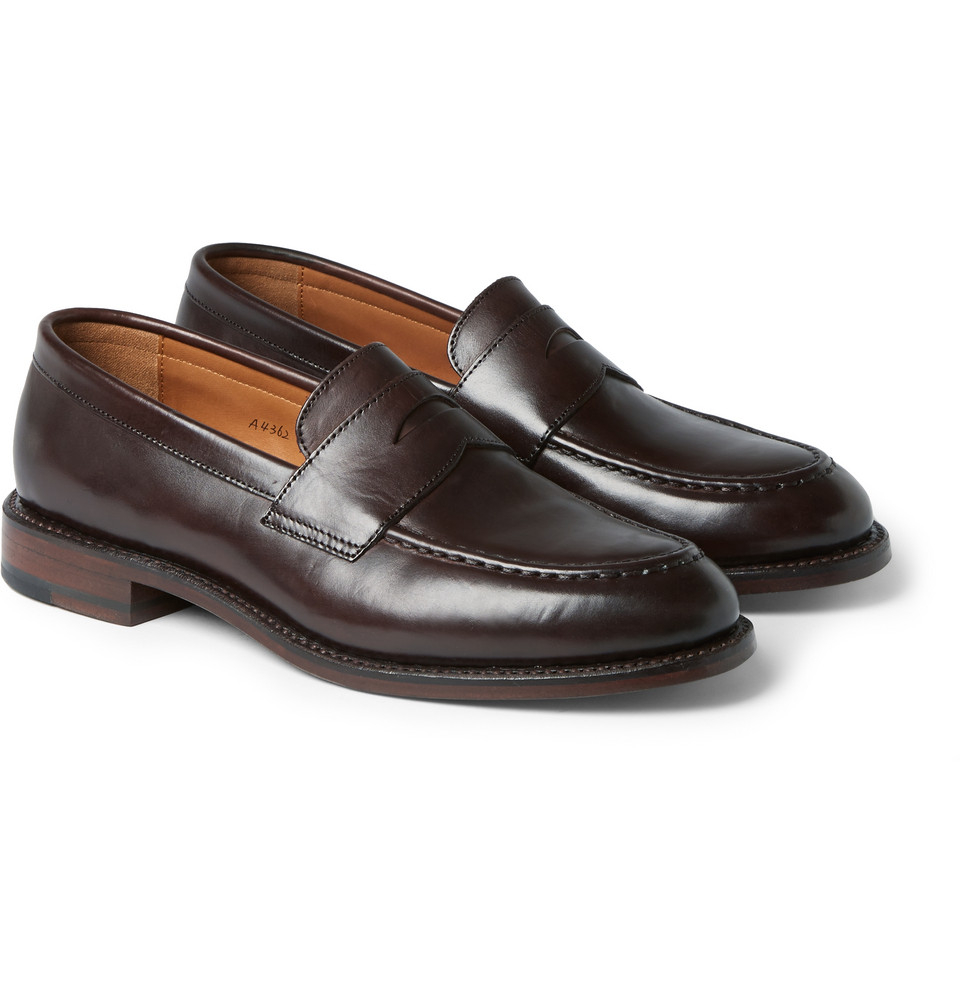 J.crew Ludlow Leather Penny Loafers in Brown for Men | Lyst