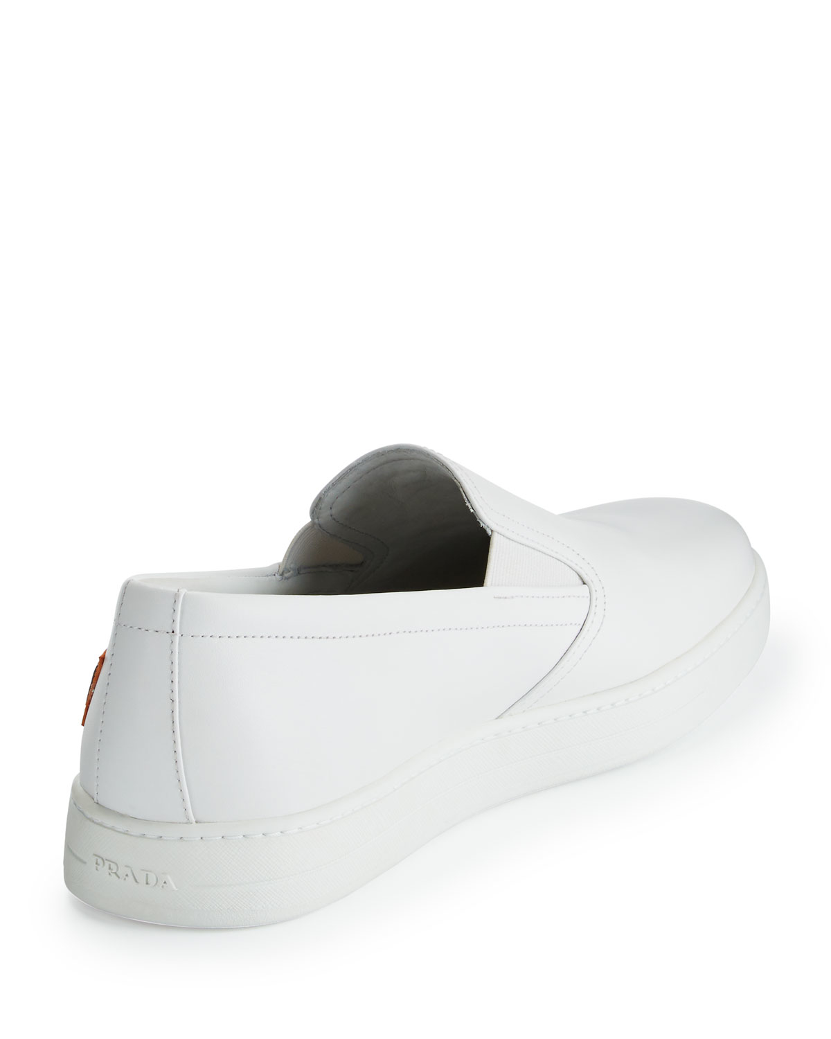 prada suede tote - Prada Lightning-Bolt Leather Slip-Ons in White for Men | Lyst prada suede tote - Prada Lightning-Bolt Leather Slip-Ons in White for Men | Lyst