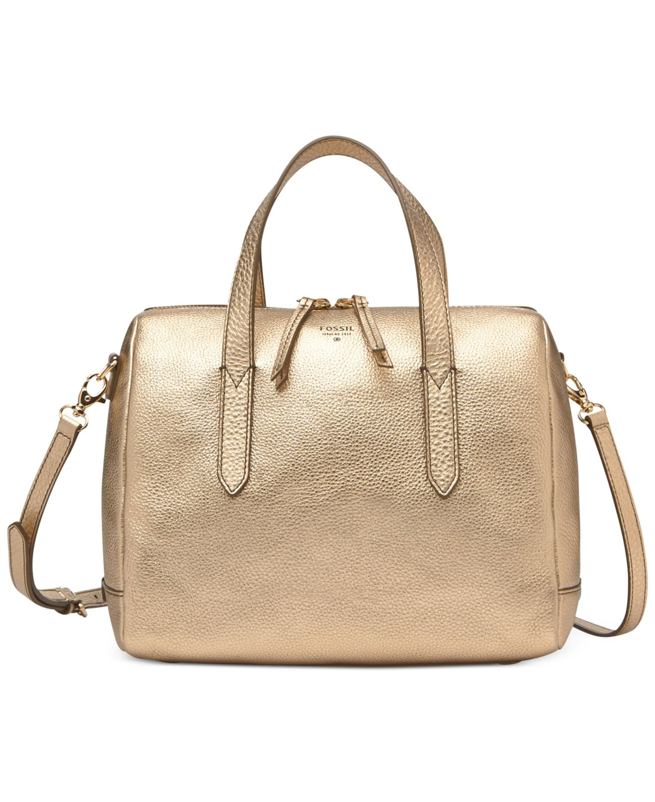 Lyst - Fossil Sydney Leather Satchel in Metallic