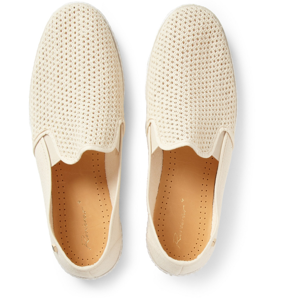 Rivieras Cotton Mesh Slip-On Shoes in Natural for Men | Lyst