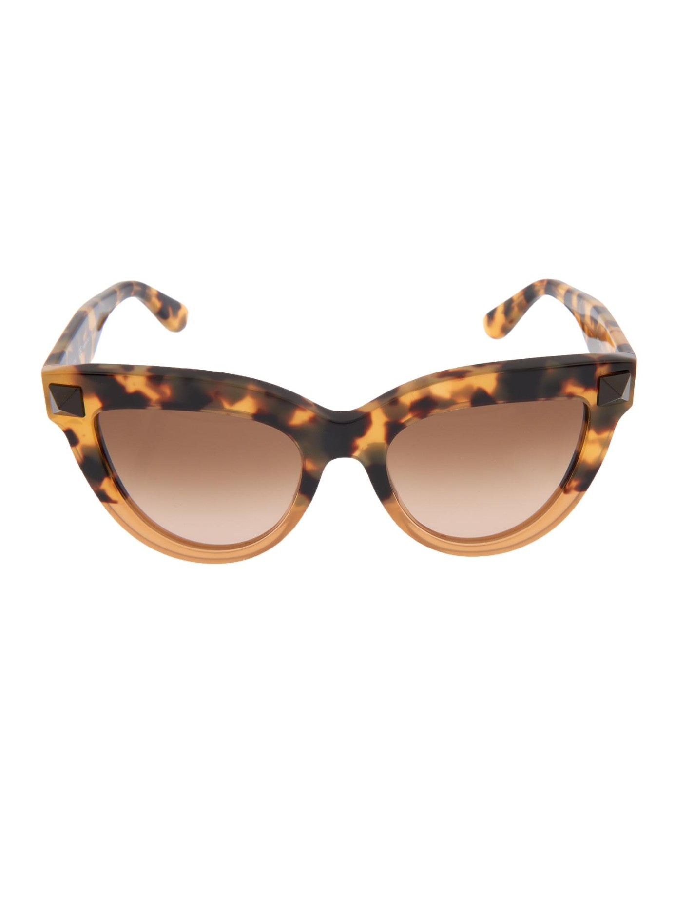 Valentino Cat-Eye Frame Sunglasses in Brown Lyst