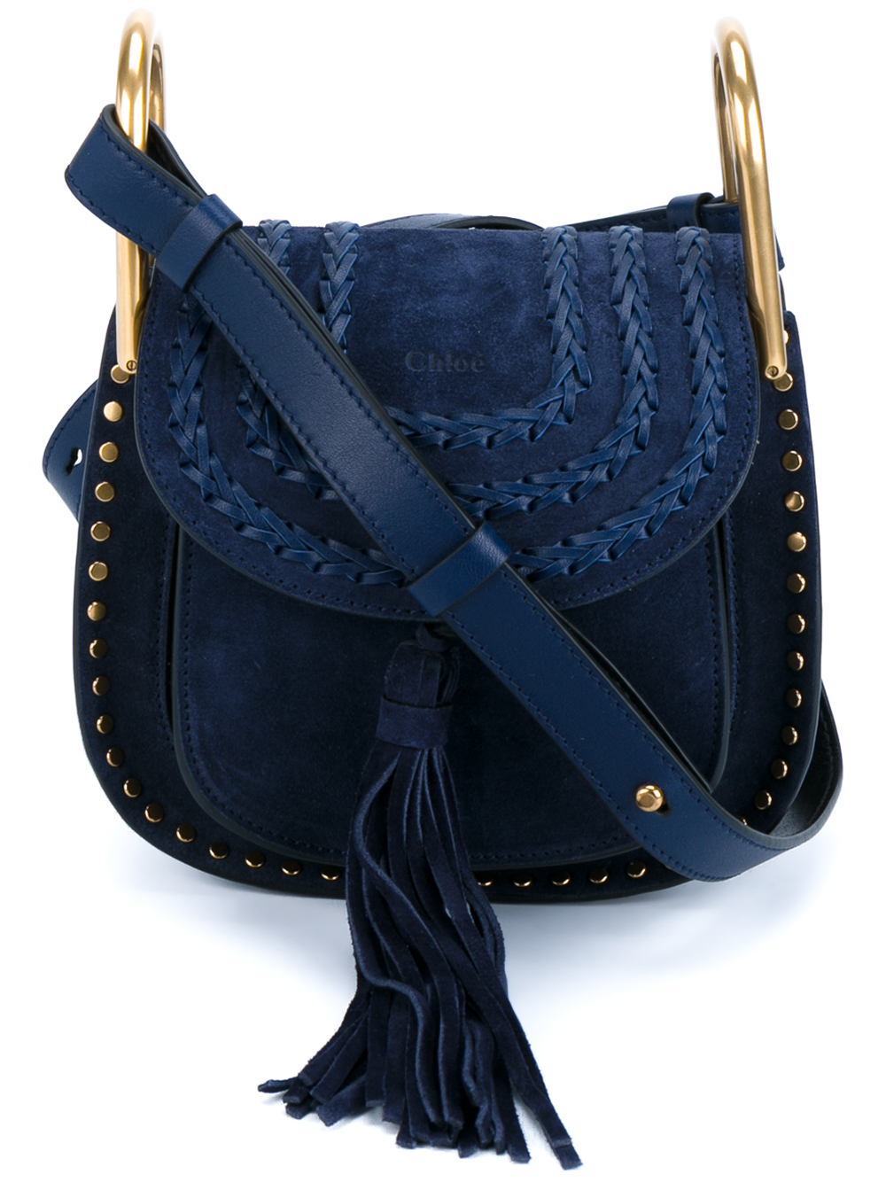 Chloé Mini Hudson Crossbody Bag In Blue Lyst Gallery
