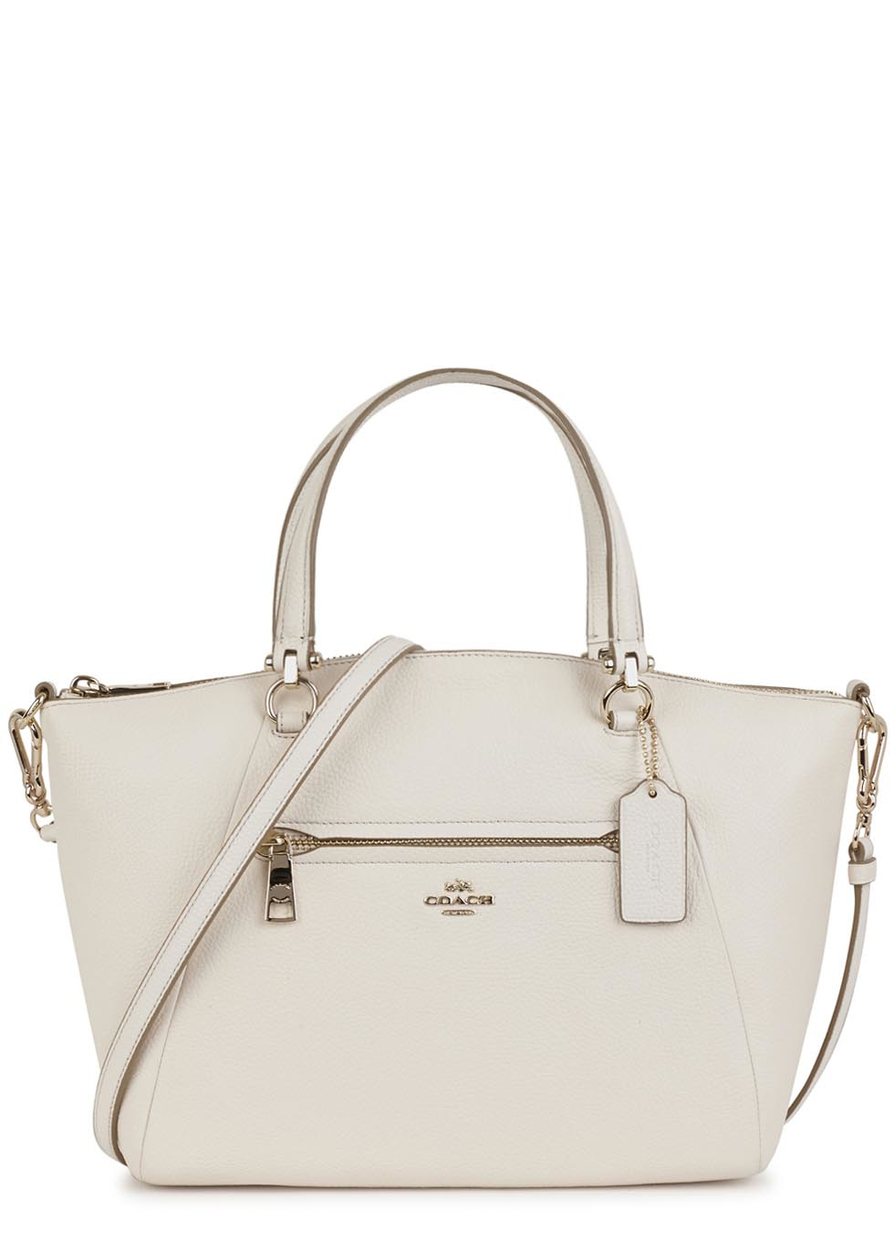 Coach Prairie Off White Leather Tote In Natural Lyst Gallery