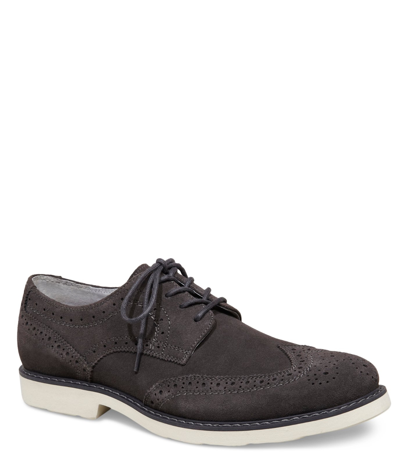 grey suede wingtips