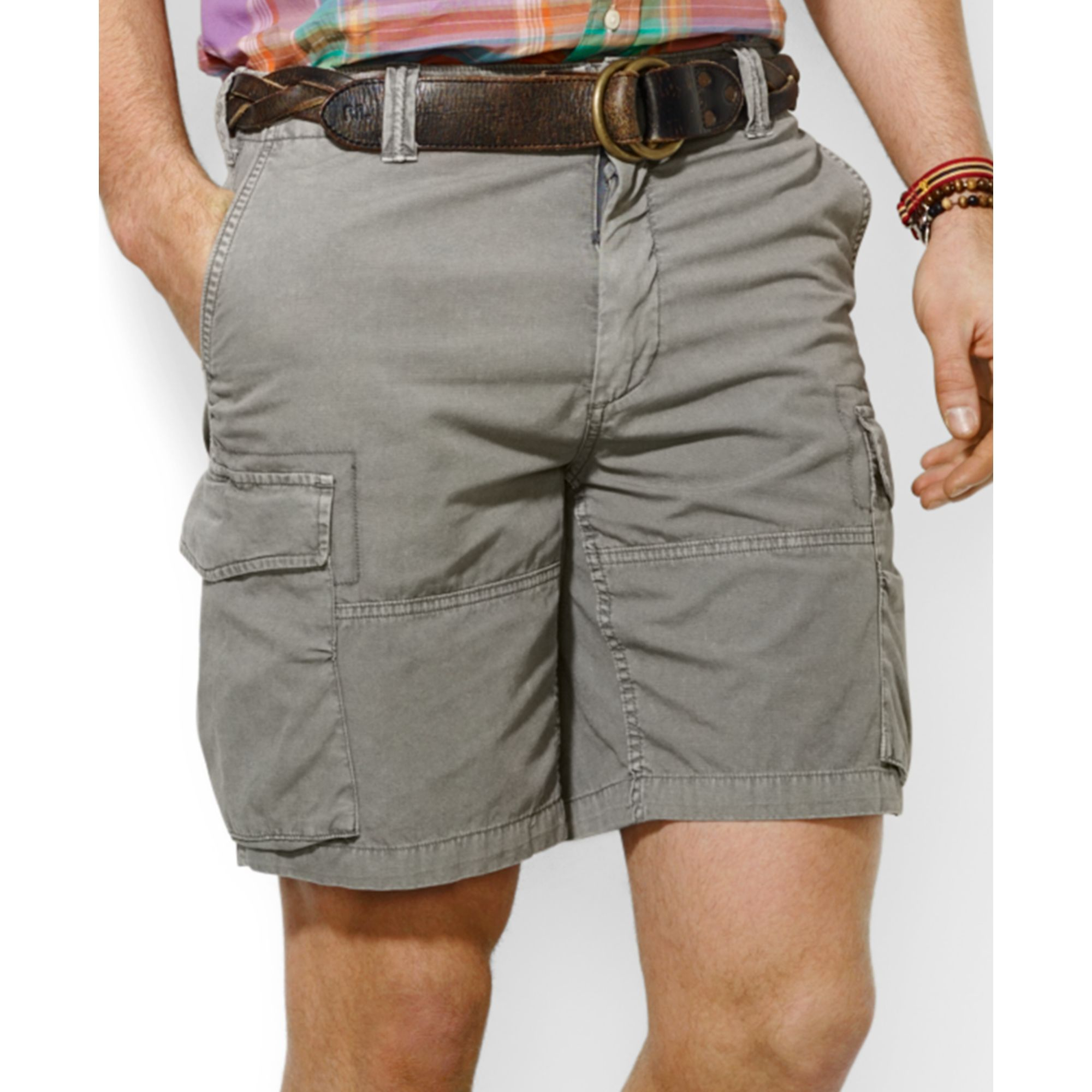 Ralph lauren Polo Big and Tall Corporal Cargo Shorts in Gray for Men | Lyst