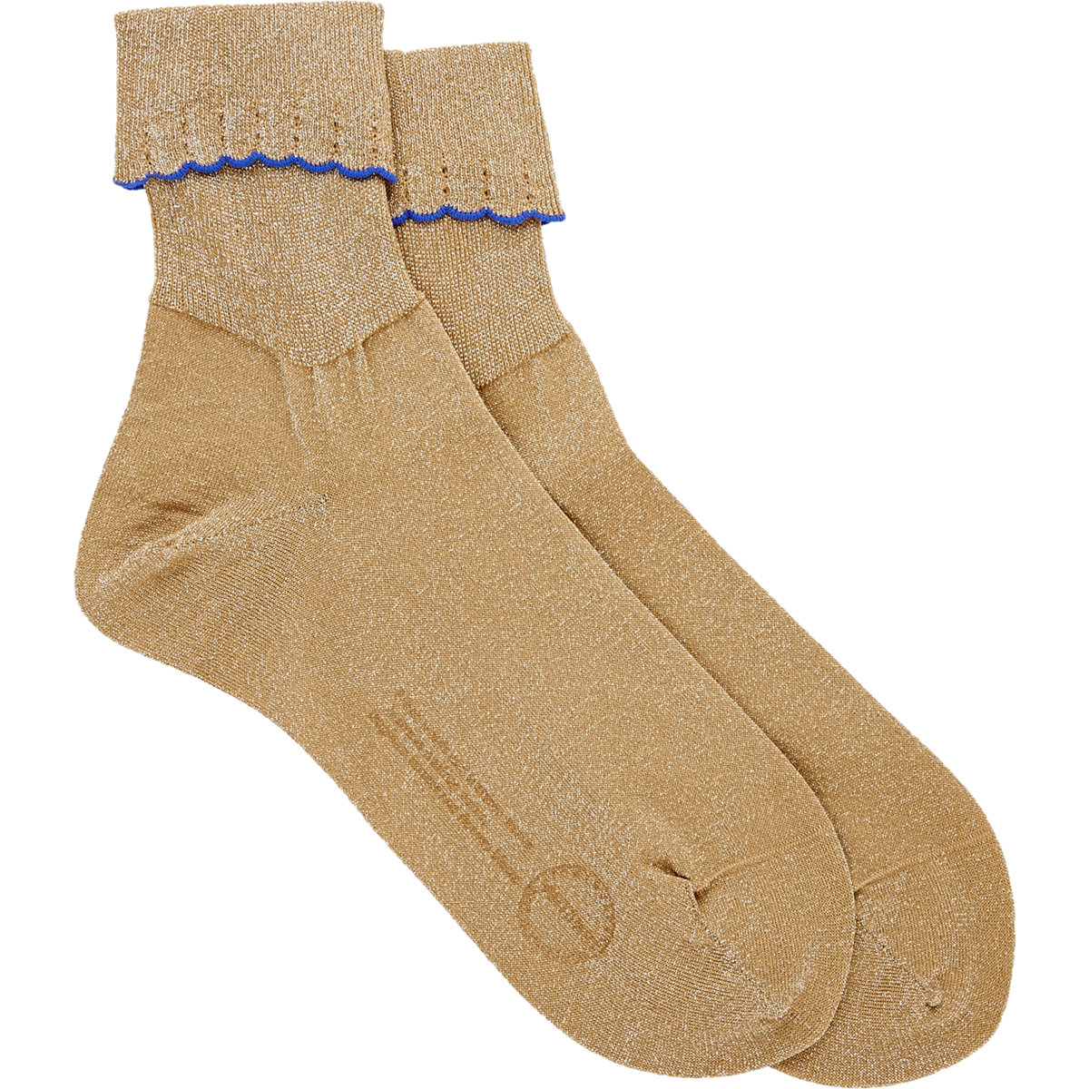 Lyst - Antipast Foldover-cuff Socks in Metallic