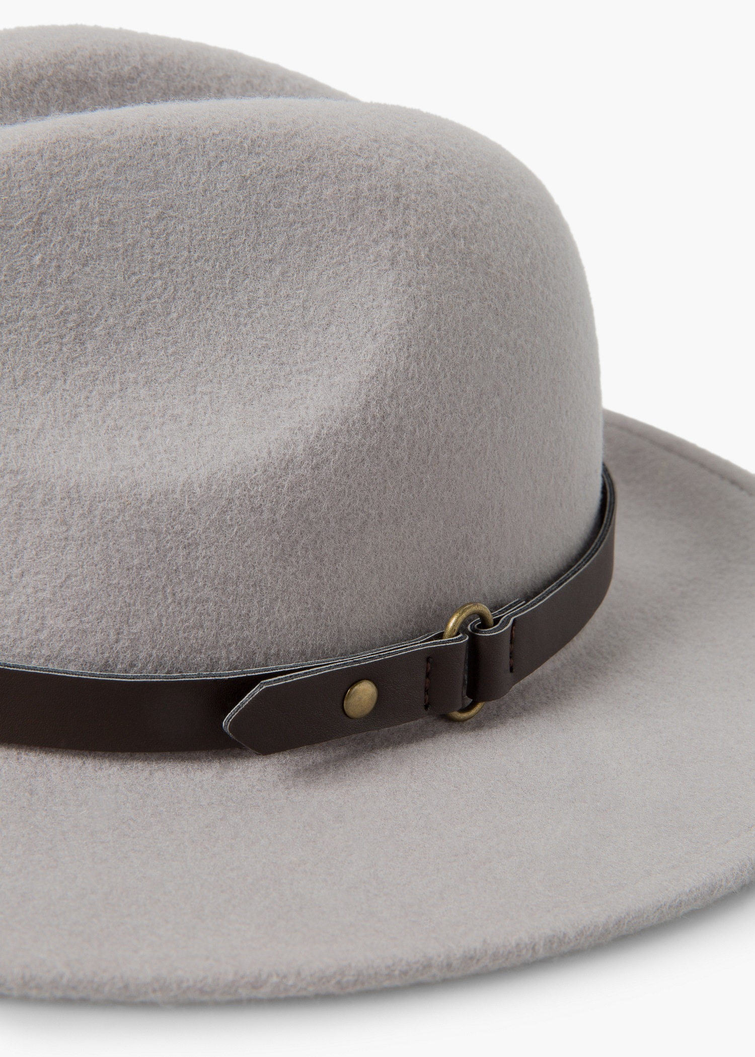 Mango Wool Fedora Hat in Gray (Grey) Lyst