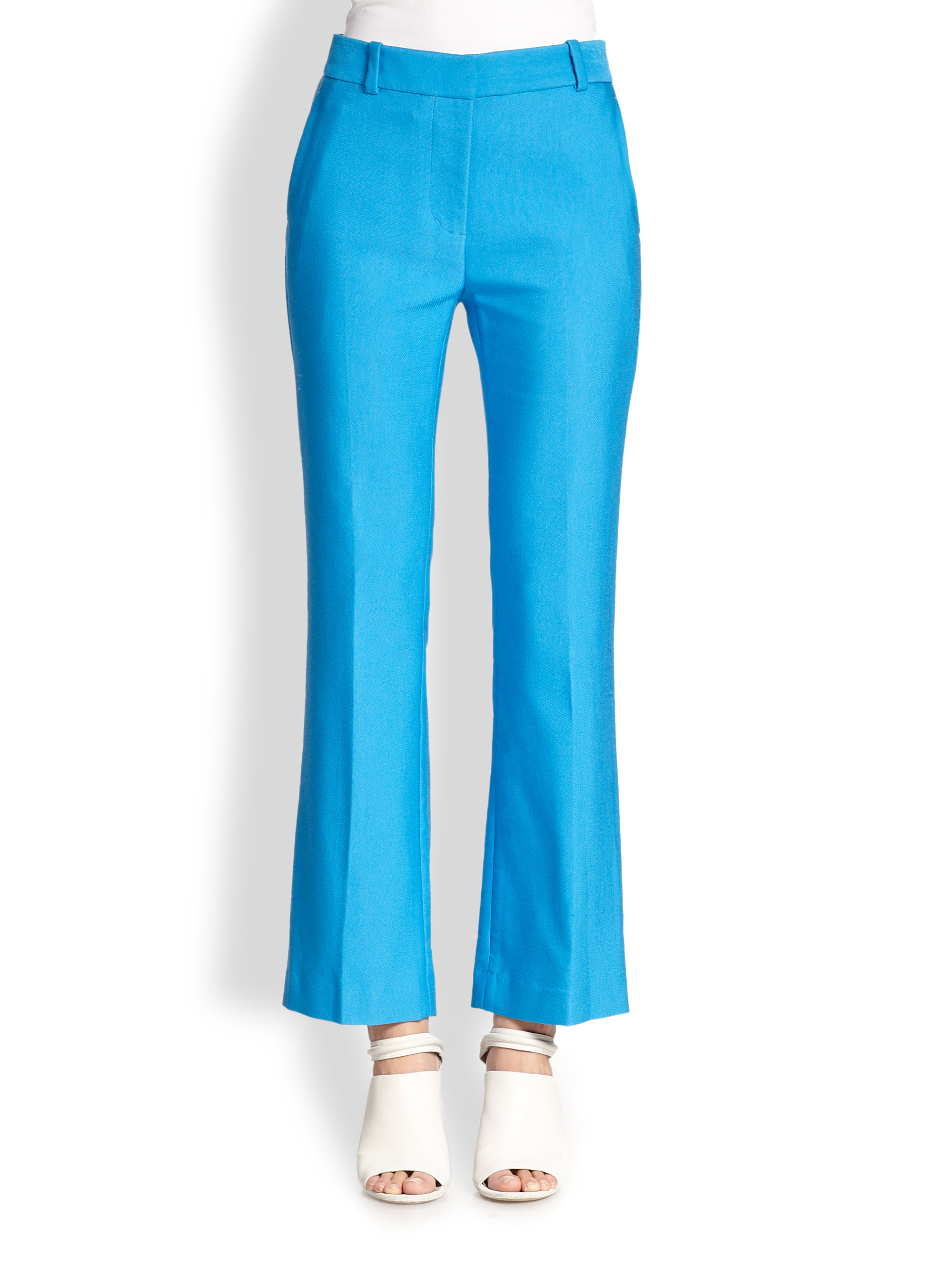Lyst - 3.1 Phillip Lim Flared Ankle Pants in Blue