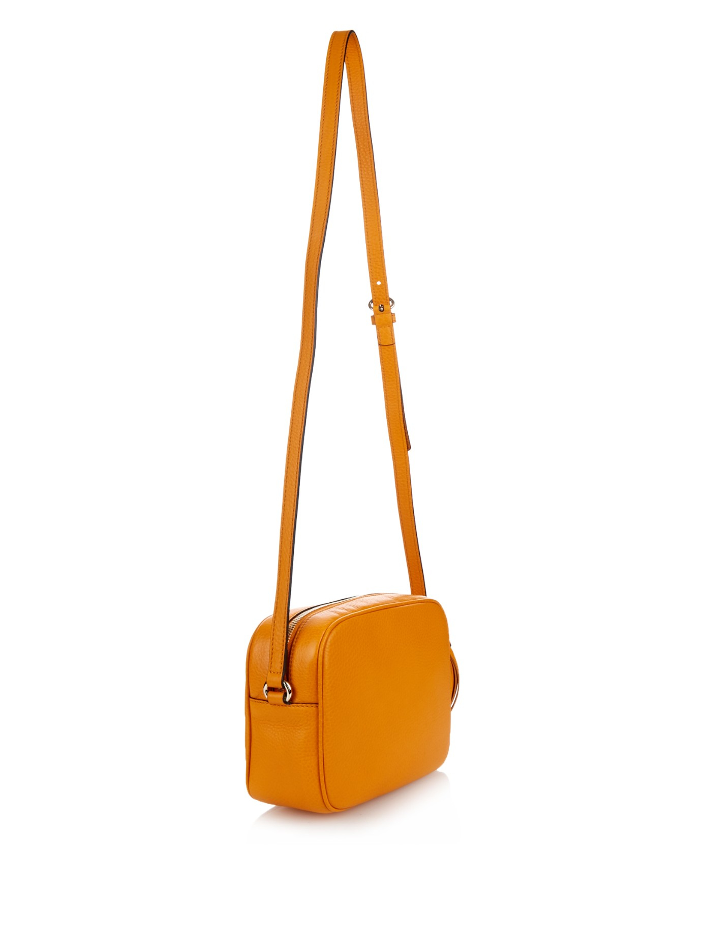 Lyst Gucci Soho Grainedleather Crossbody Bag in Yellow