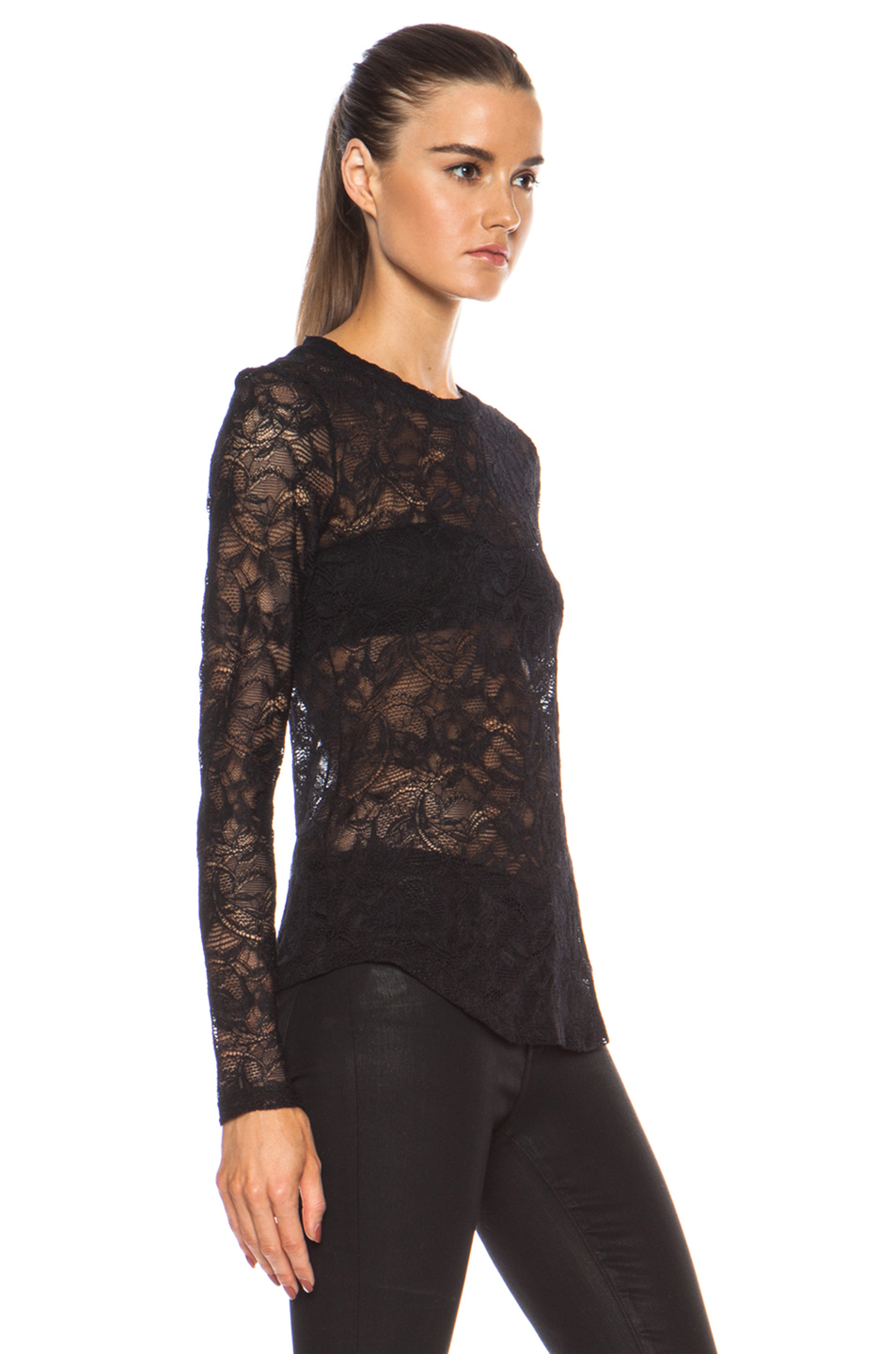 Black lace long sleeve tops Long Sleeve Tops. Score some serious style points in our offering of ever versatile long sleeve tops. Shop everything from relaxed jersey separates, to cut out shoulder style tops, to luxe lace .