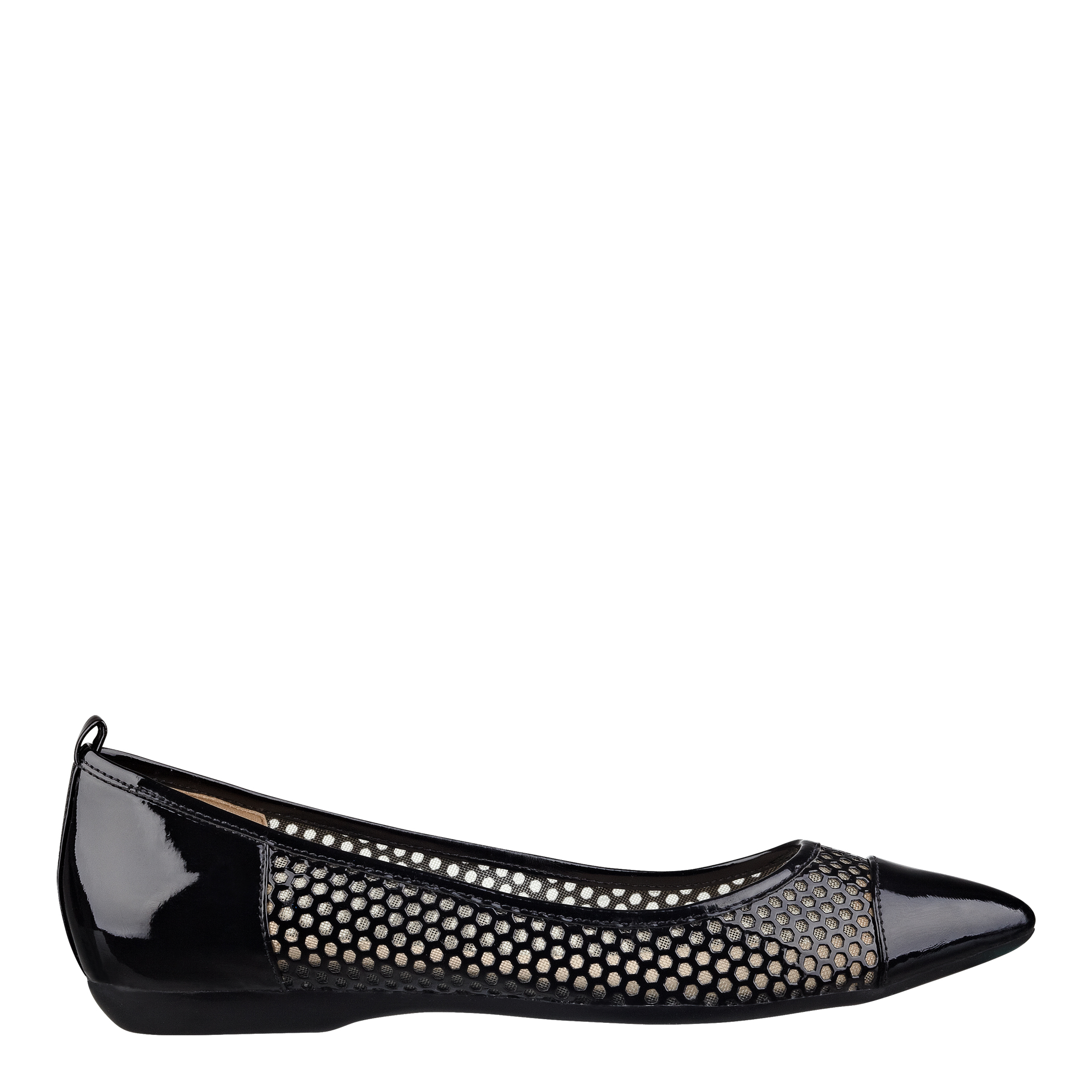 Lyst - Nine West Hatie Pointy Toe Flats in Black