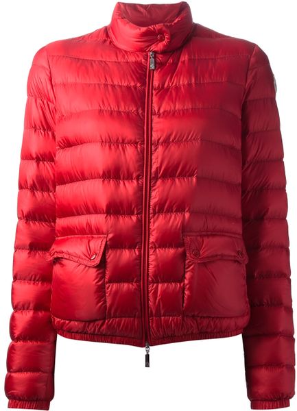 Moncler Lans Padded Jacket in Red | Lyst