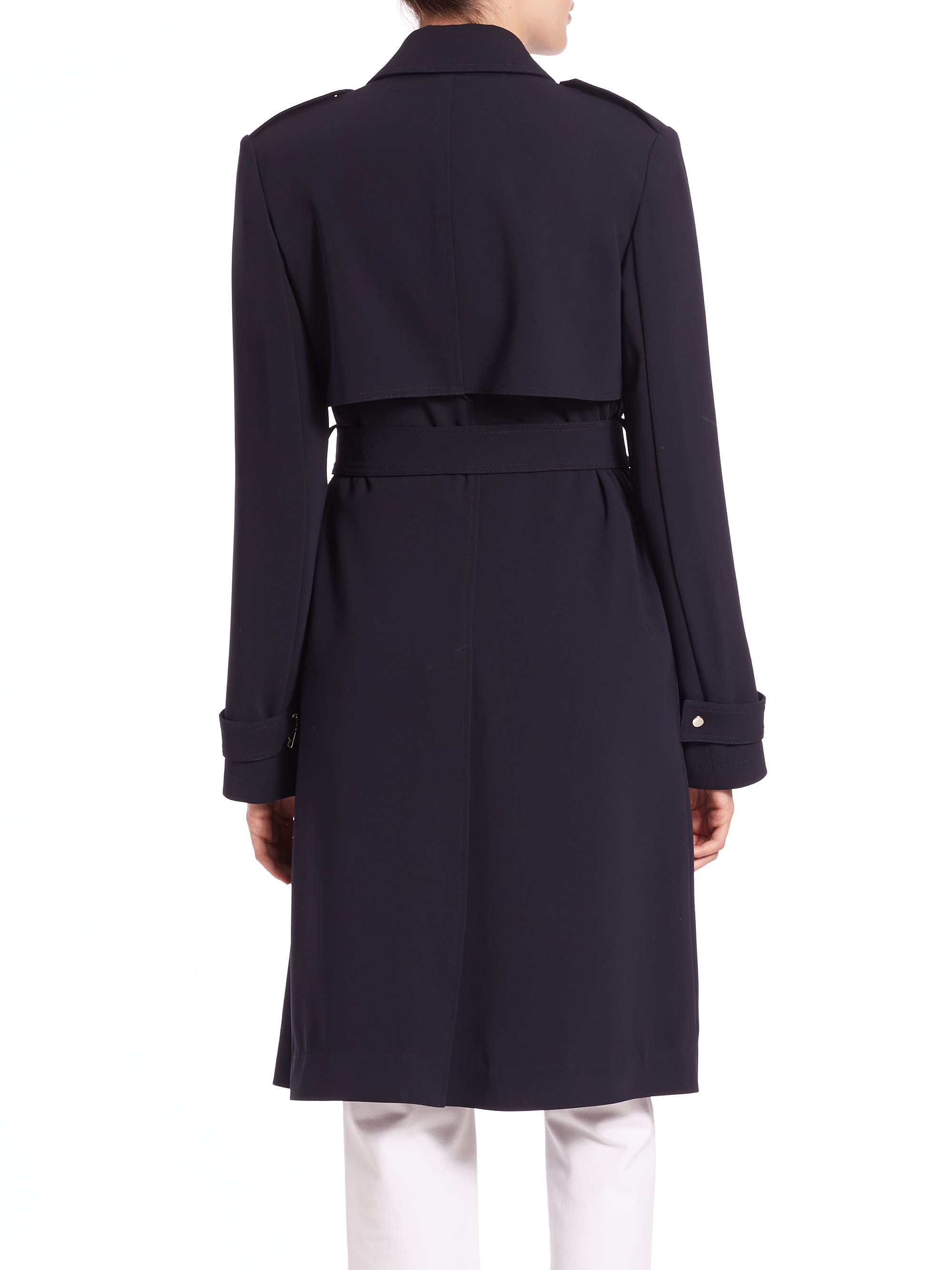 Theory Oaklane B Trench Coat in Blue - Lyst
